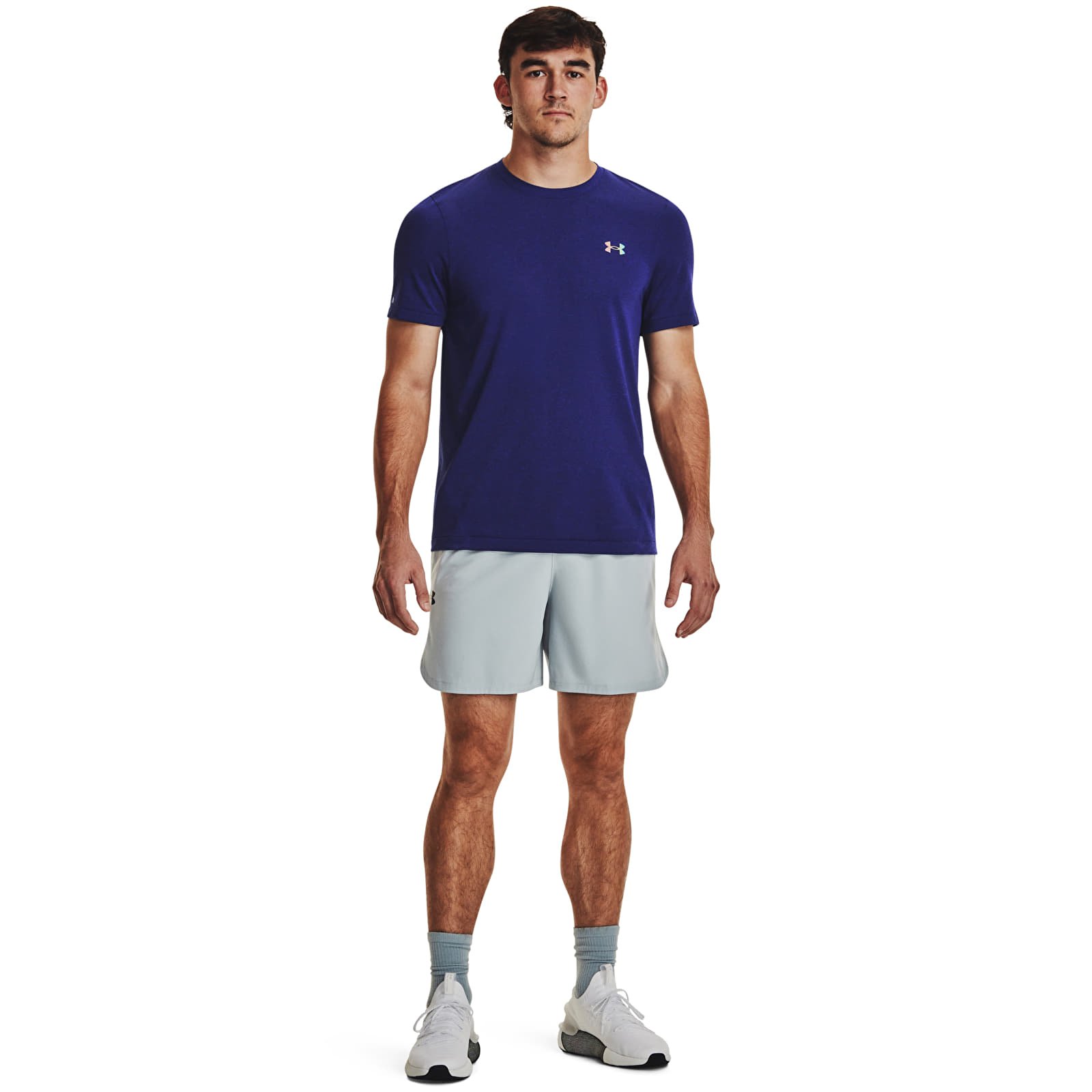 Футболки Under Armour Rush Seamless Legacy Ss Blue