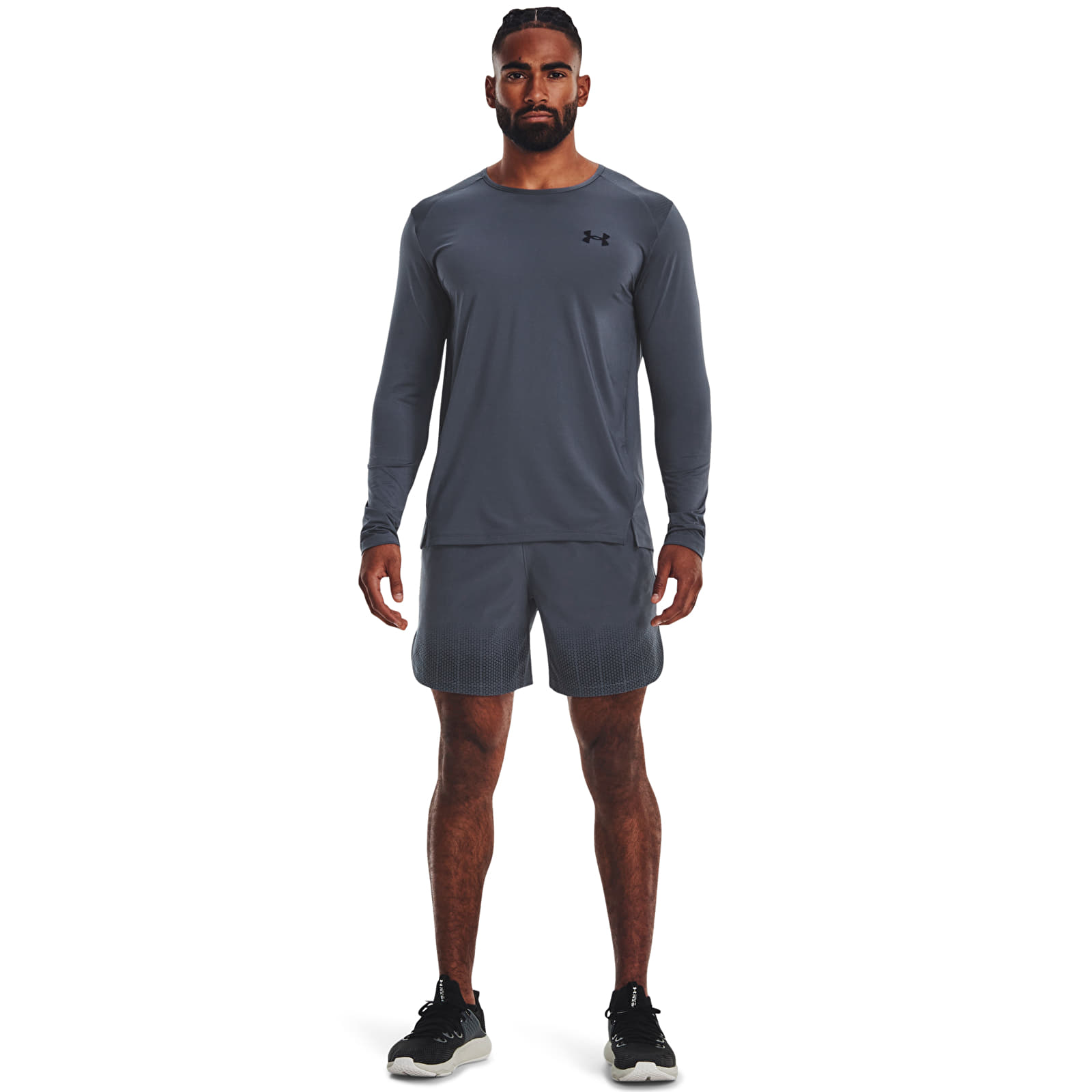 Kratke hlače Under Armour Armourprint Peak Wvn Sts Gray