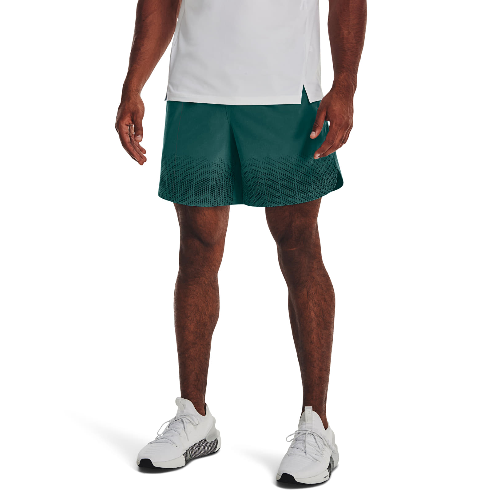 Kratke hlače  Under Armour Armourprint Peak Wvn Sts Green