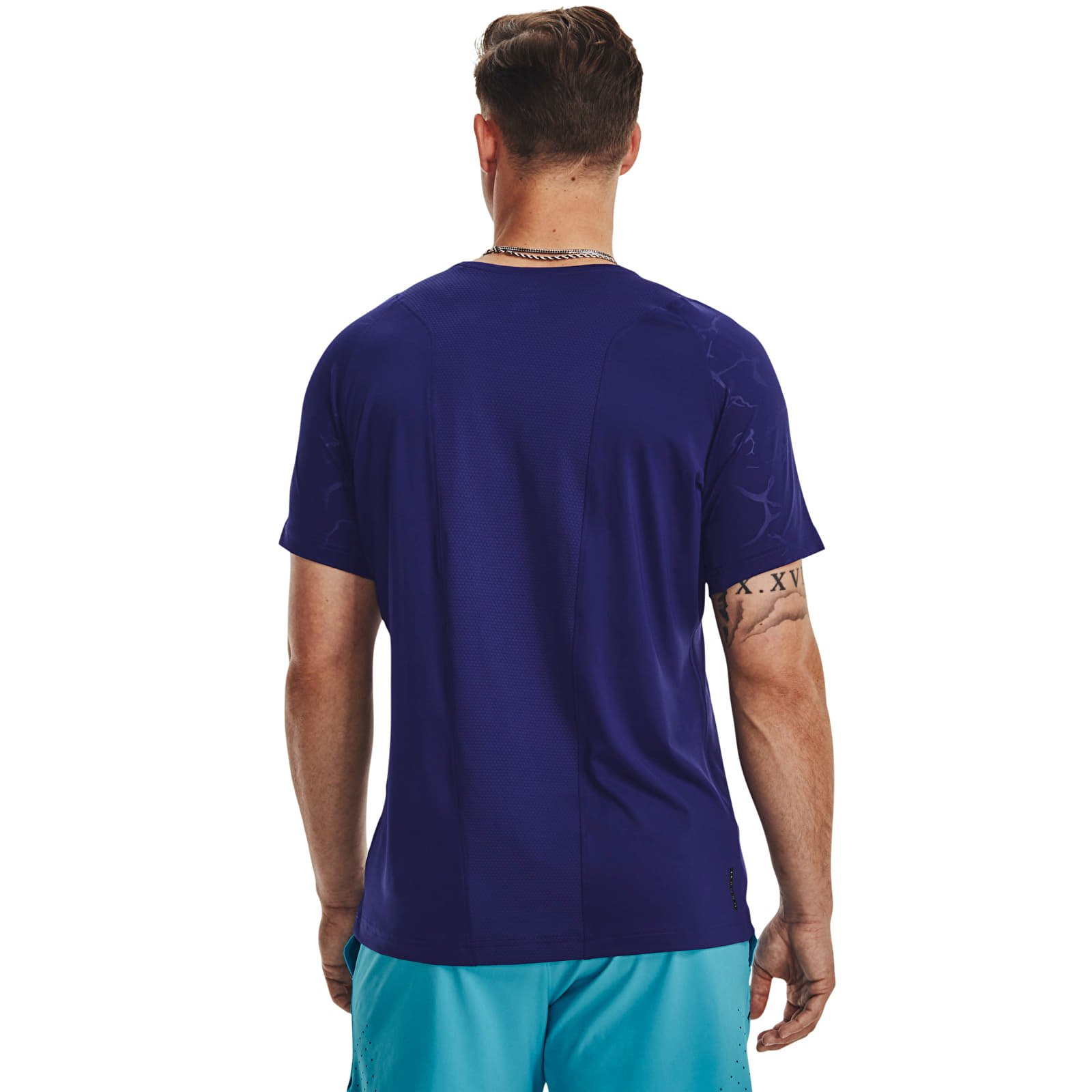 Camisetas Under Armour Rush Emboss Ss Blue
