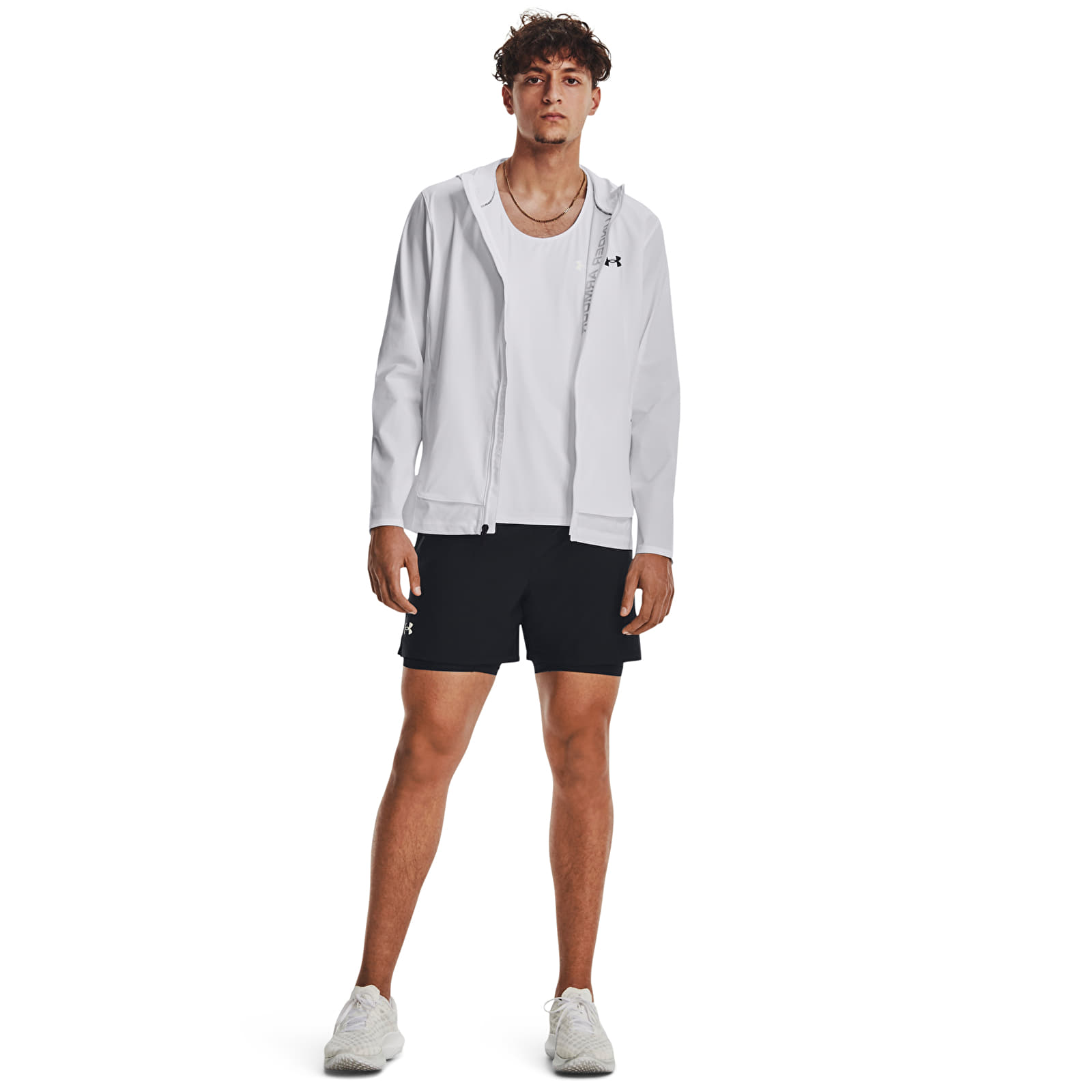 Geci Under Armour Outrun The Storm Jacket White
