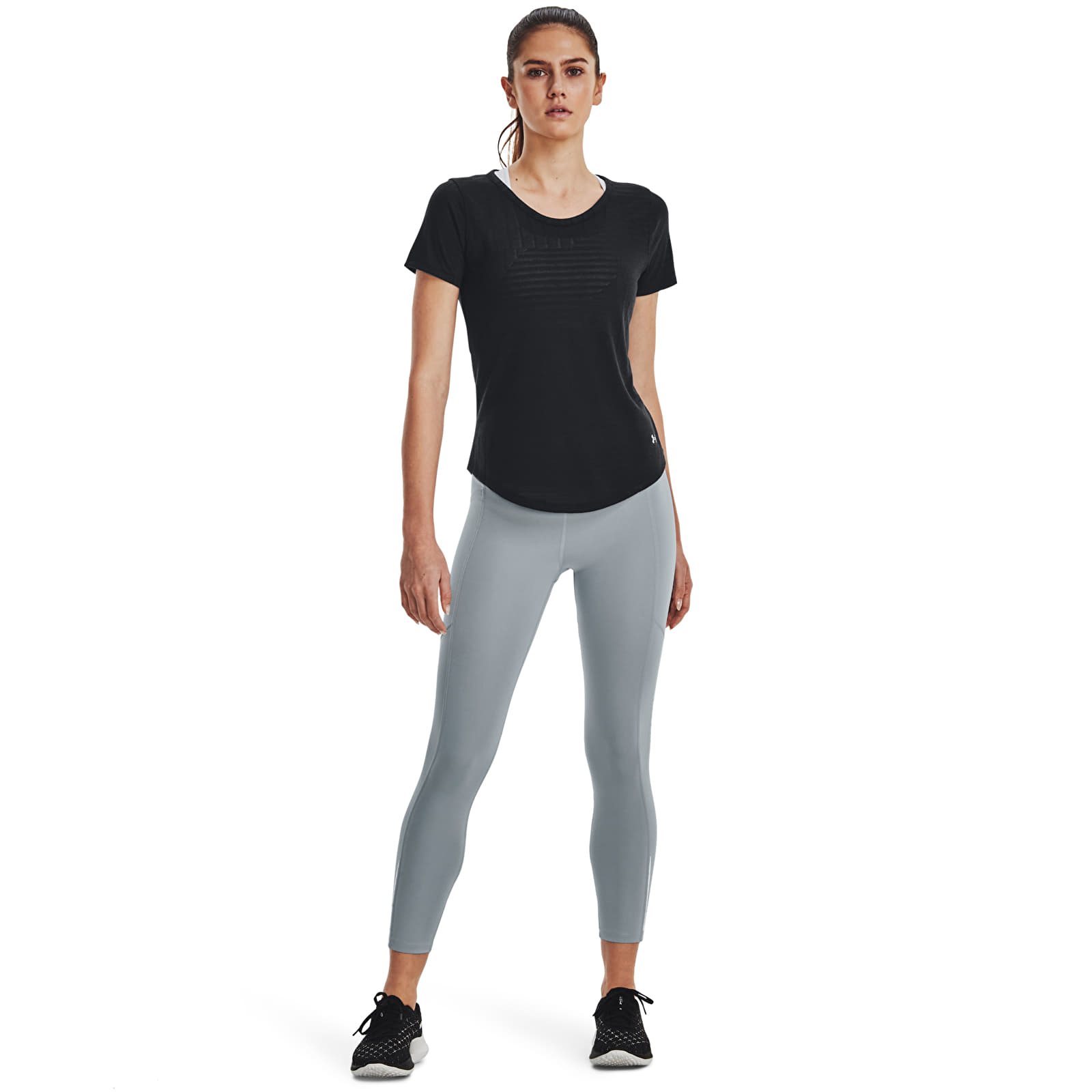 T-shirts Under Armour Streaker Deco Diamond Ss Black