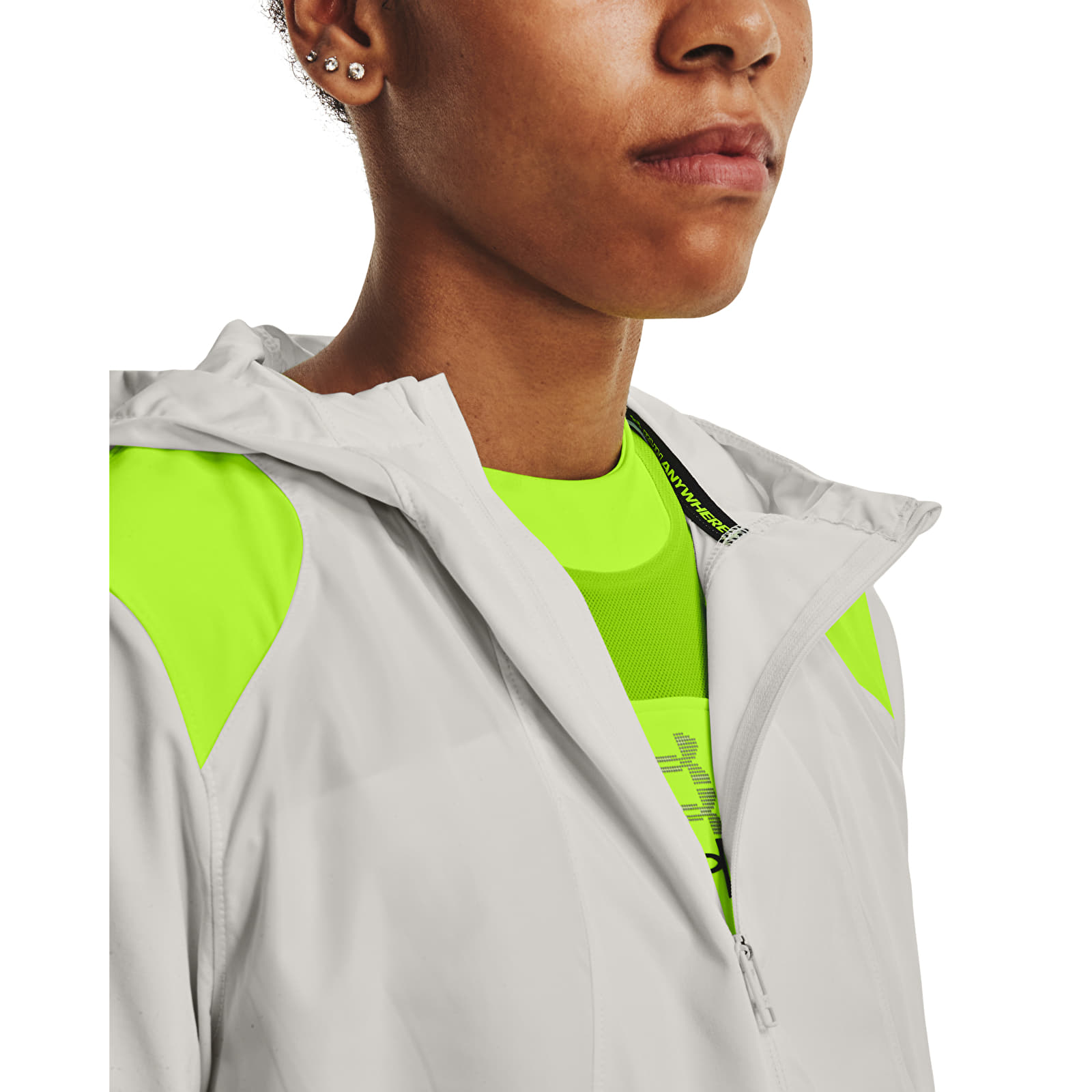 Casacos Under Armour Run Anywhere Anojacket Gray