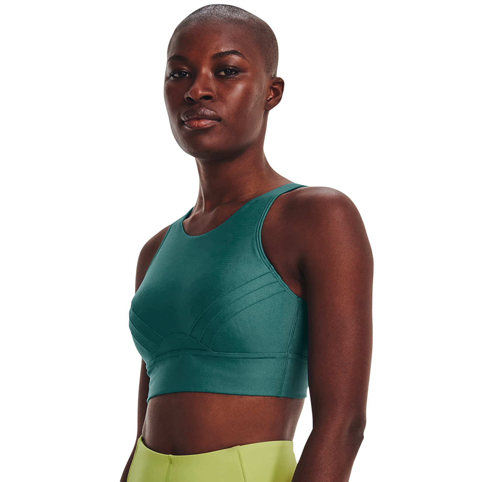 Reggiseni Under Armour Infinity Pintuck Mid Green