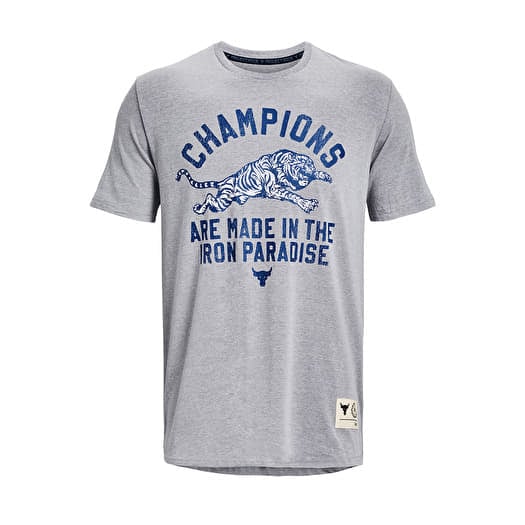 Maglietta Under Armour Project Rock Champ Ss Gray