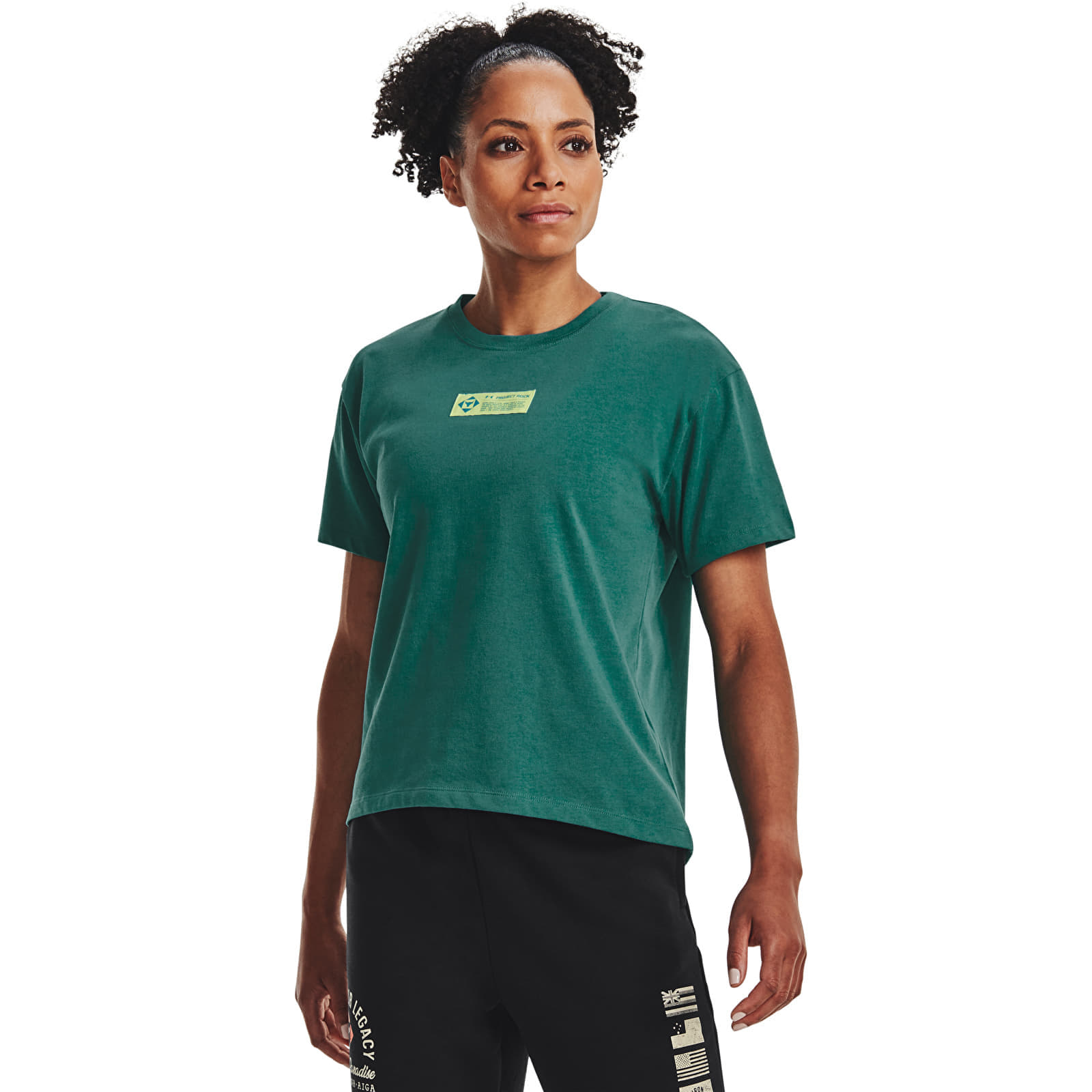 T-shirt Under Armour Project Rock Globe Ss Green M