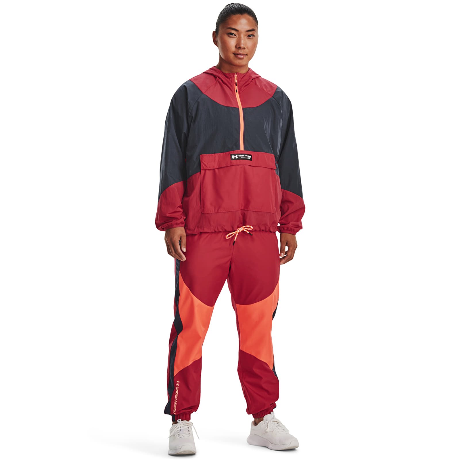 Jackets Under Armour Rush Woven Anorak Red