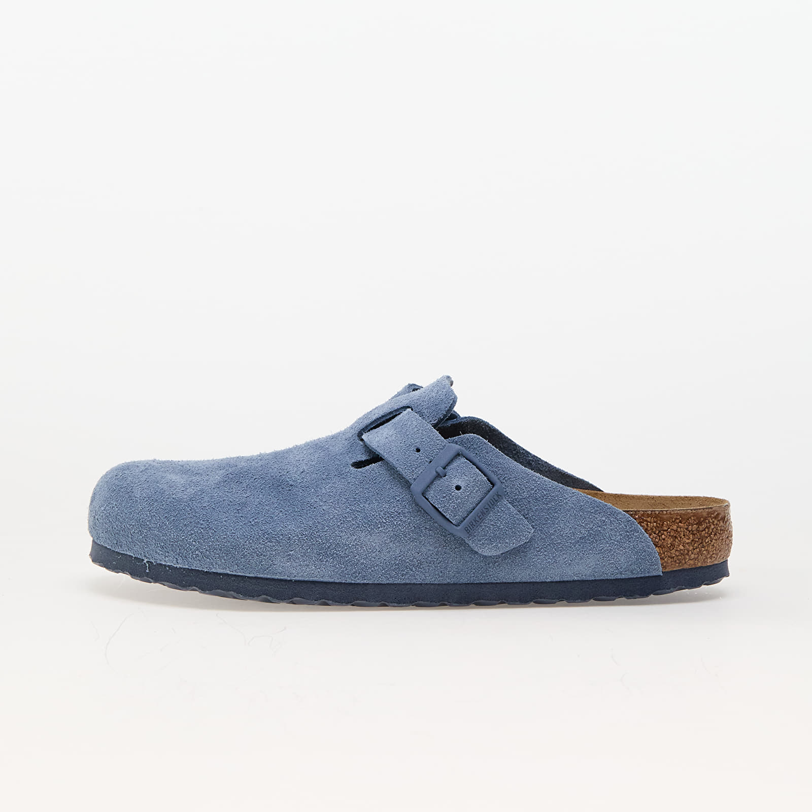 Miesten lenkkarit ja kengät Birkenstock Boston Birko-Floor Soft Suede Leather Elemental Blue