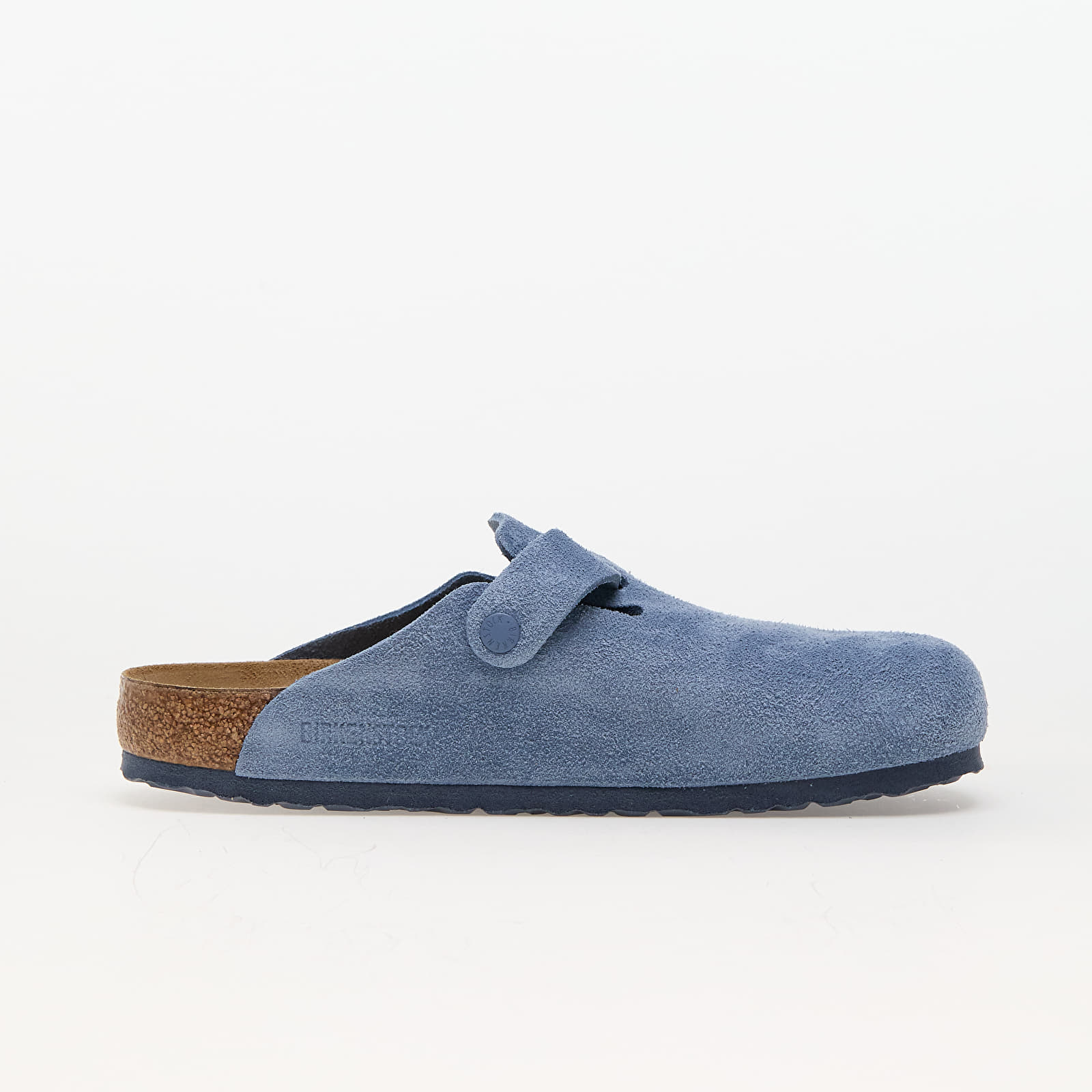 Miesten lenkkarit ja kengät Birkenstock Boston Birko-Floor Soft Suede Leather Elemental Blue