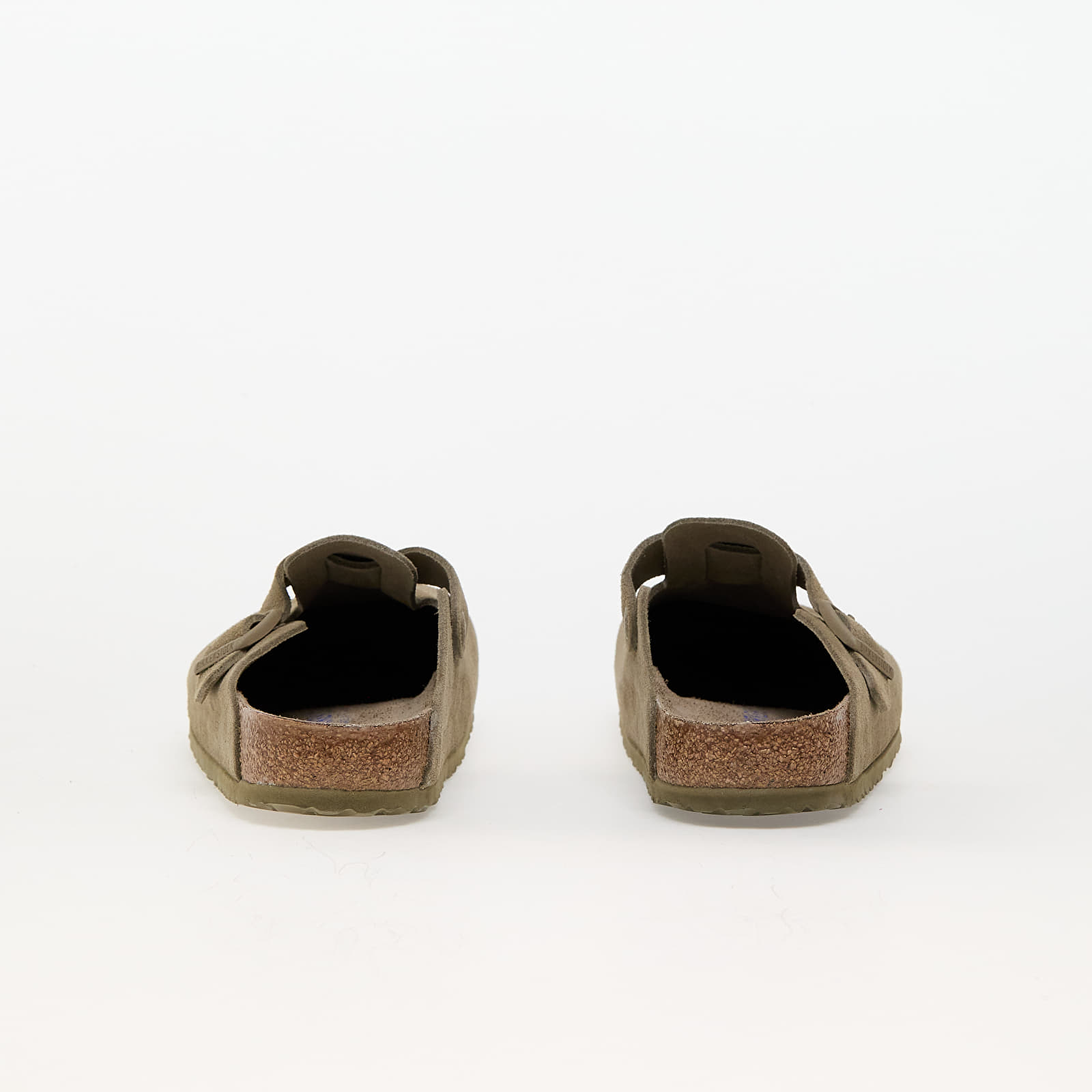 Pánské tenisky a boty Birkenstock Boston Soft Footbed Suede Leather Faded Khaki