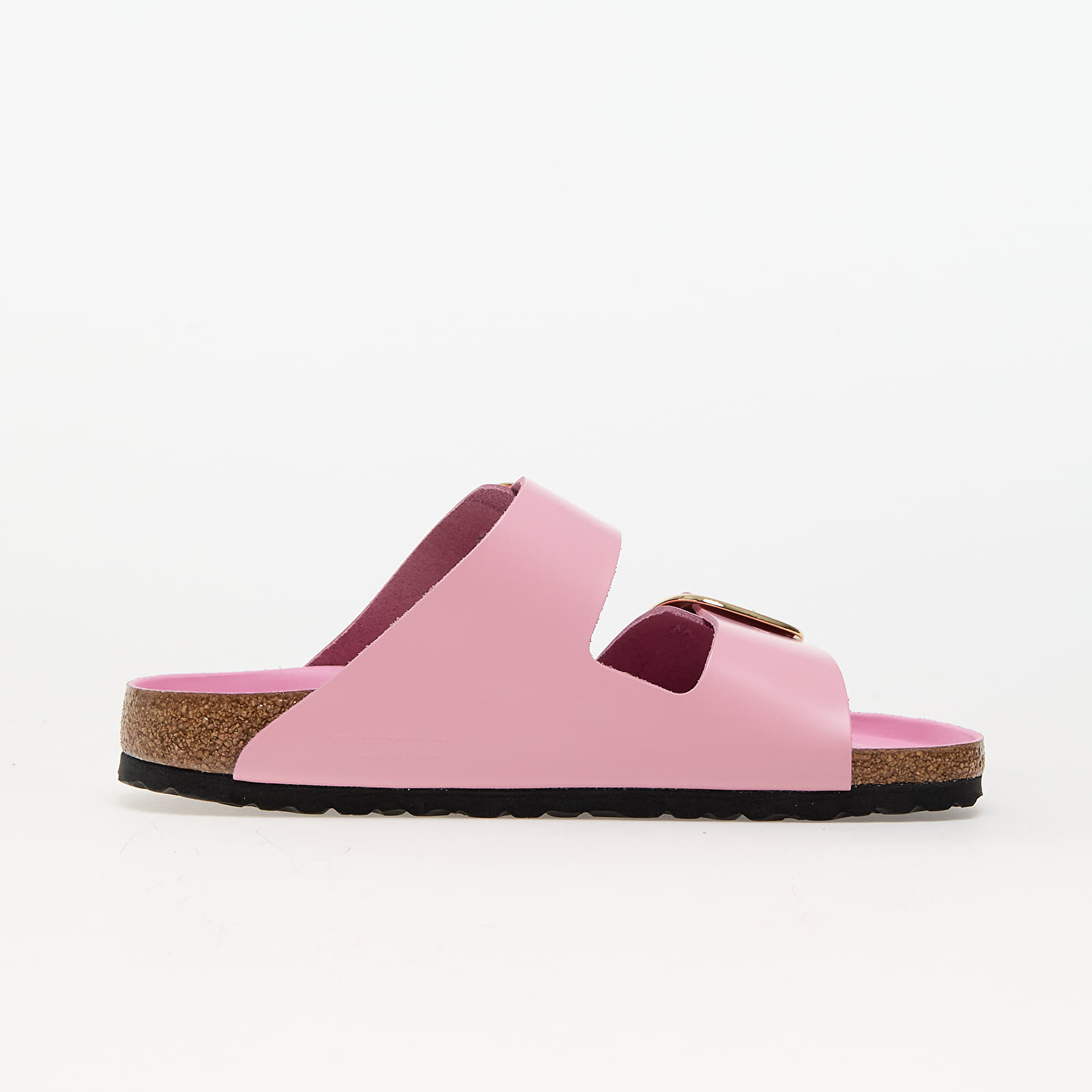 Dámské tenisky a boty Birkenstock Arizona Big Buckle Natural Leather Patent High-Shine Fondant Pink