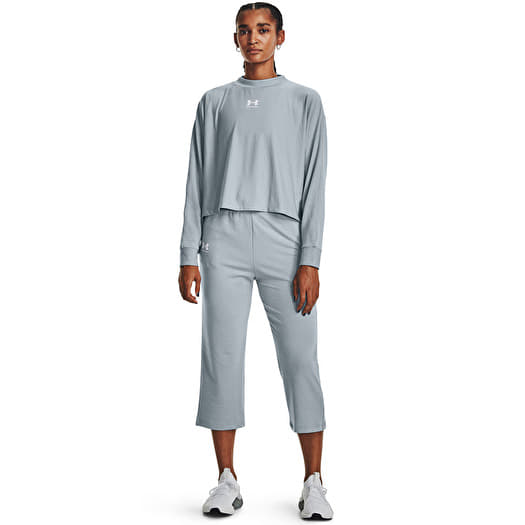 Sweatpants Under Armour Rival Terry Flare Crop Blue Queens