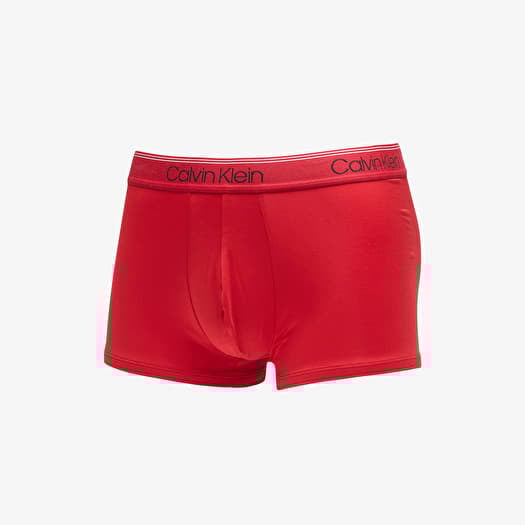 Boxer shorts Calvin Klein Microfiber Stretch Wicking Technology Low Rise Trunk 3 Pack Black Convoy Red Gala Queens