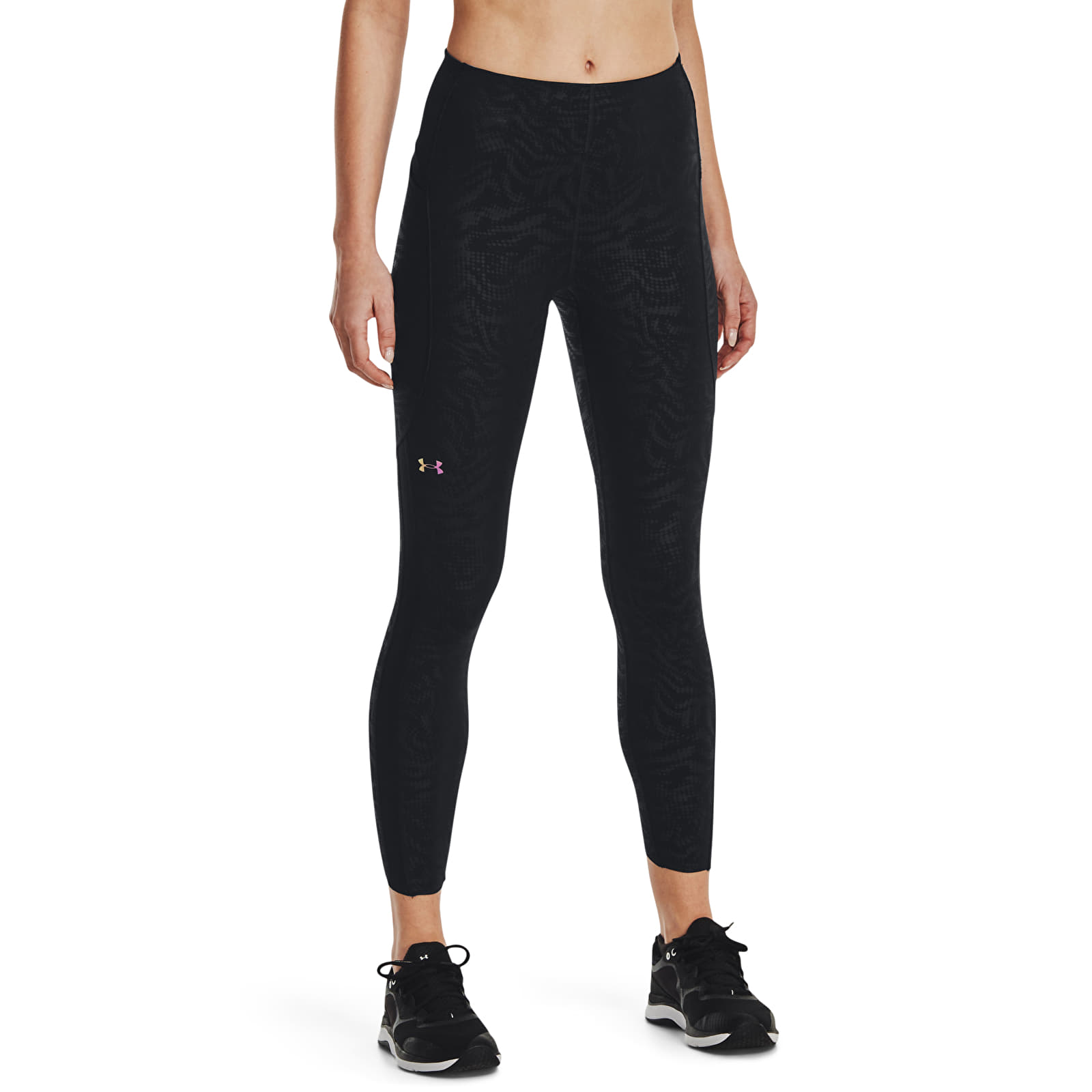Legingi Under Armour Rush Legging Emboss Perf Black