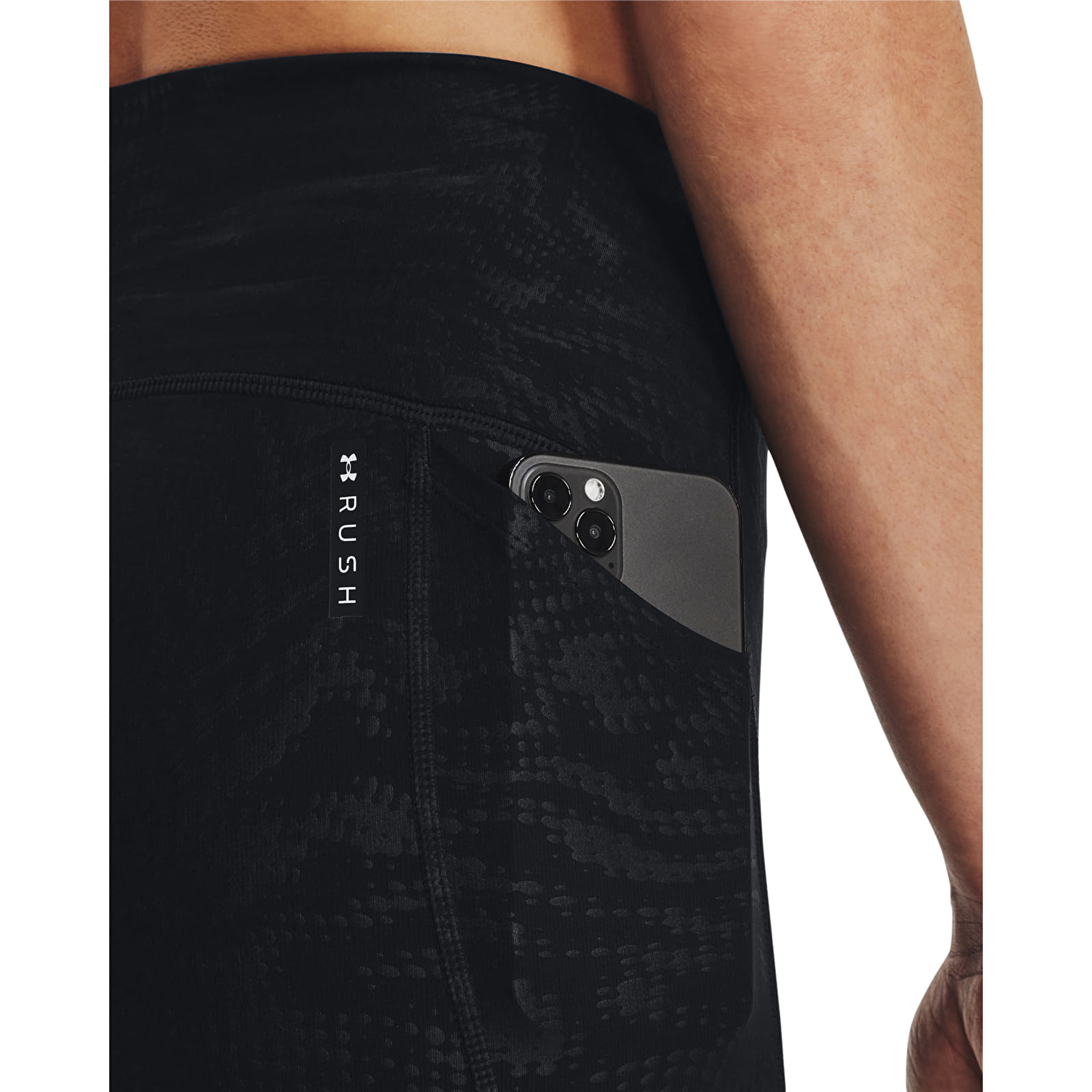 Legingi Under Armour Rush Legging Emboss Perf Black