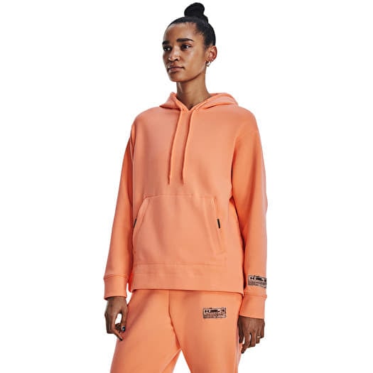 Under armour hoodie orange on sale