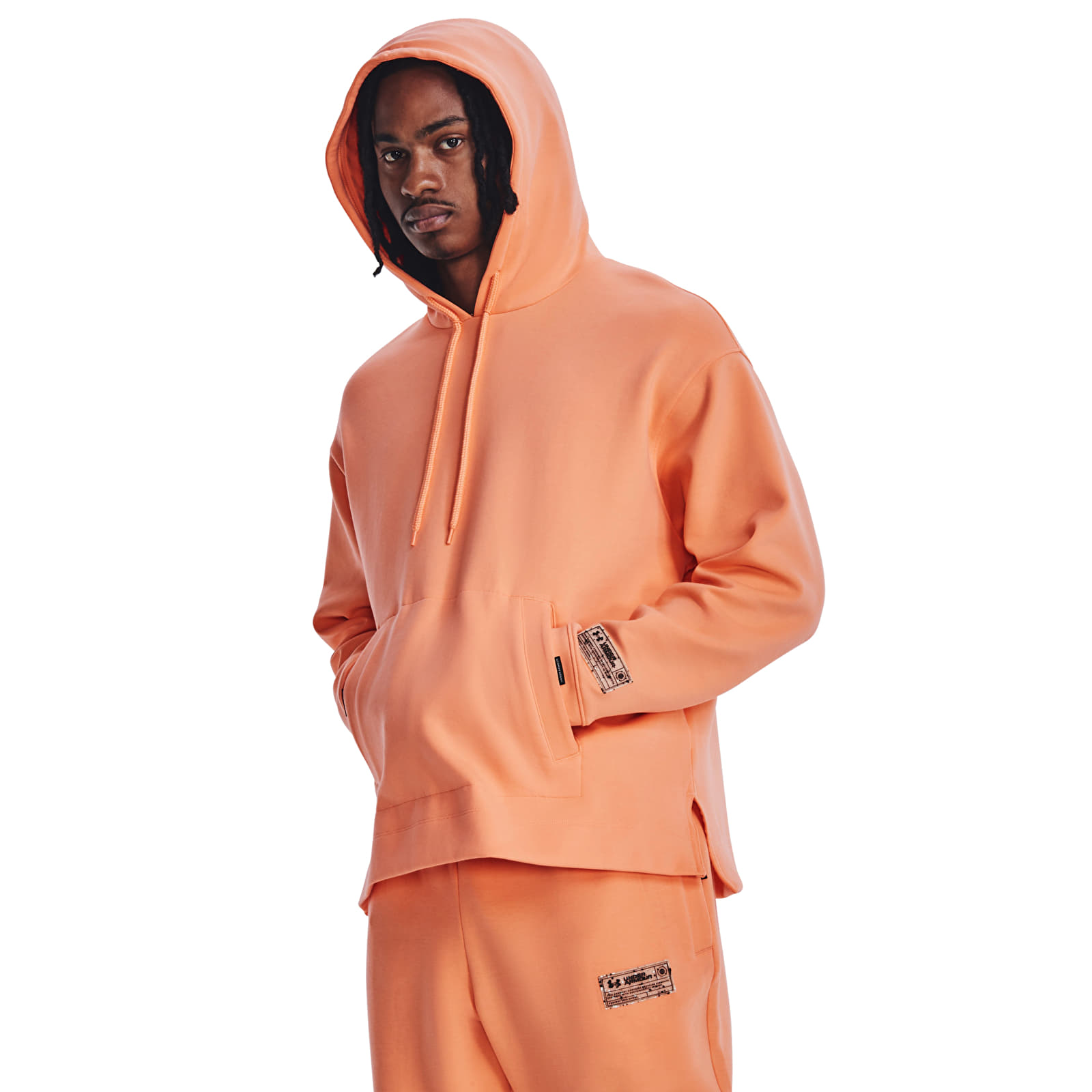 Hanorace Under Armour Summit Knit Hoodie Orange