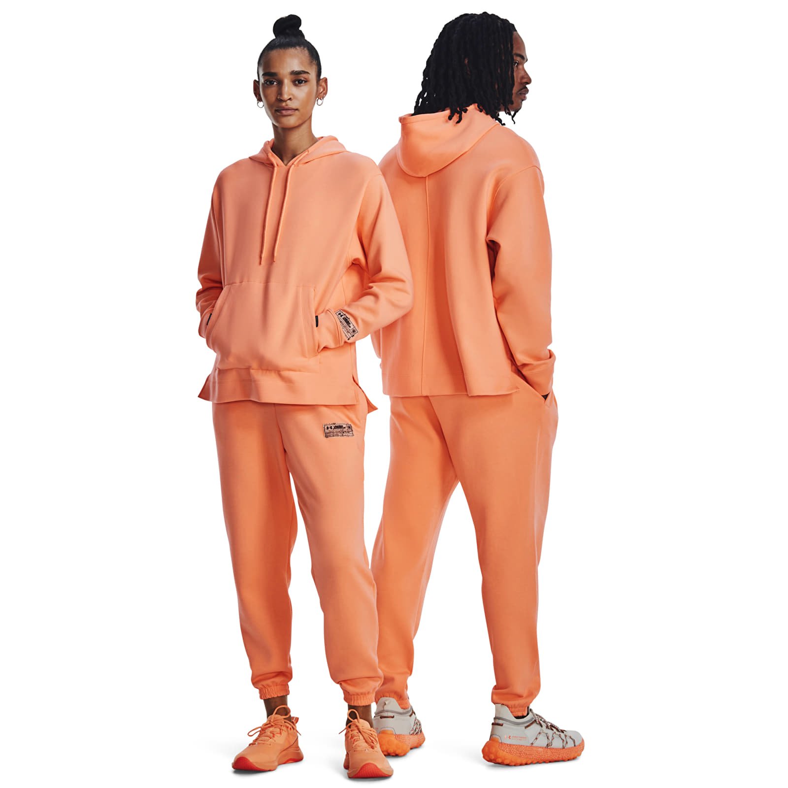 Толстовки та реглани Under Armour Summit Knit Hoodie Orange