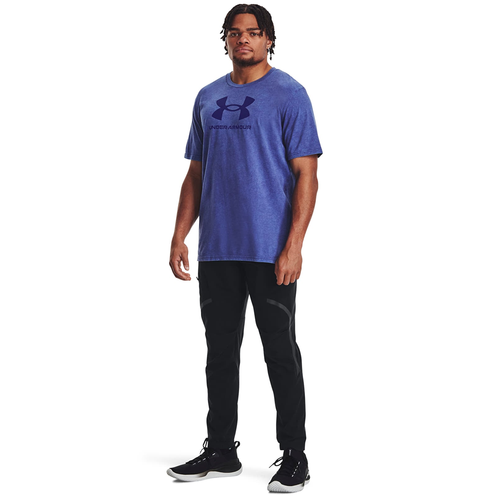 T-krekli Under Armour Wash Tonal Sportstyle Ss Blue