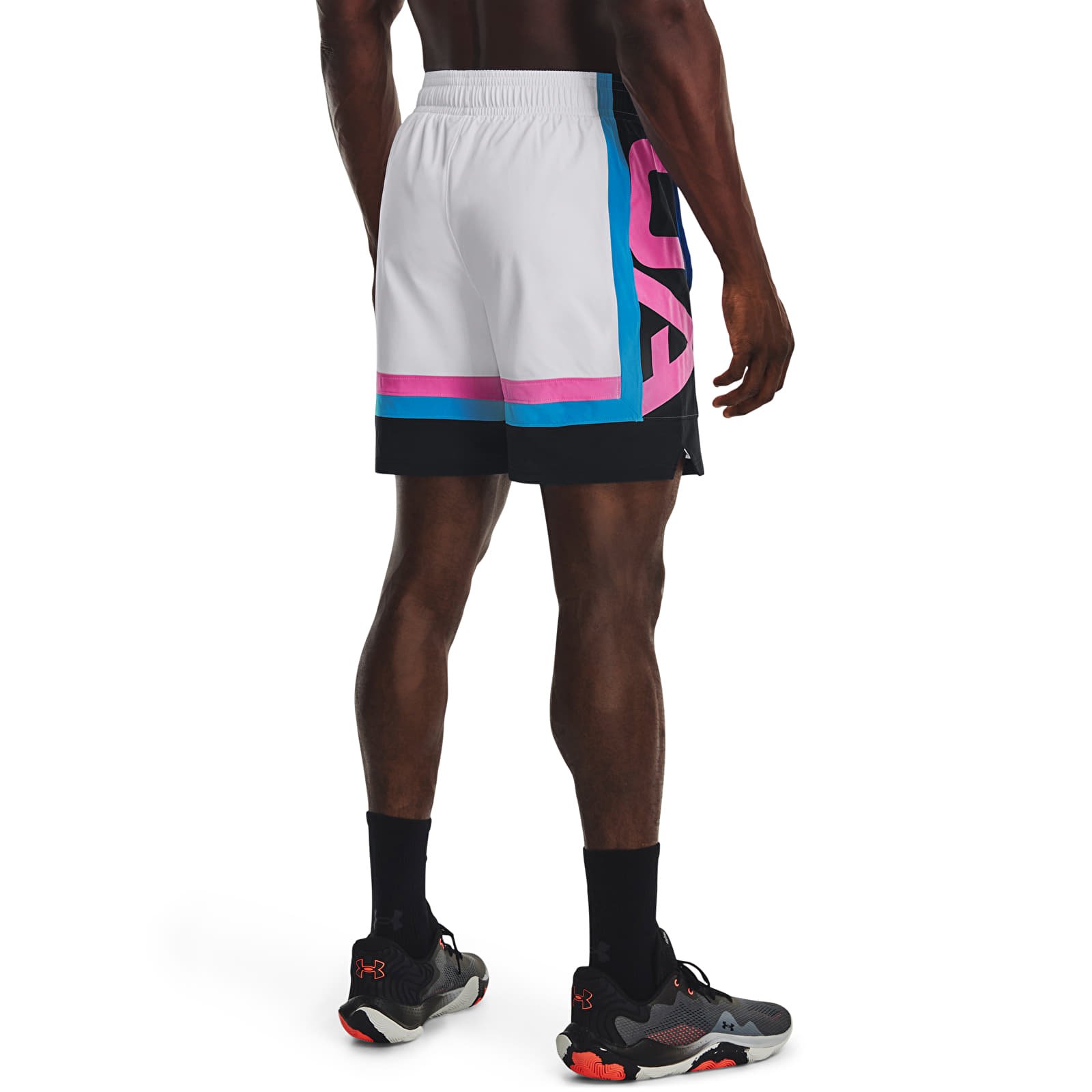 Kraťasy Under Armour Baseline Woven Short Ii White