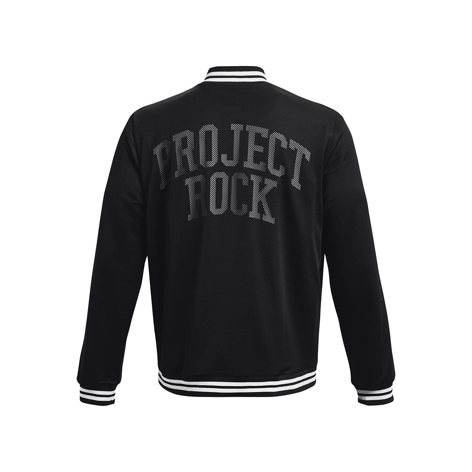 Jackets Under Armour Project Rock Mesh Varsity Jacket Black