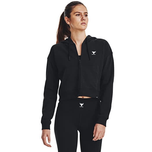 Sweatshirt Under Armour Project Rck Hw Terry Fz Black
