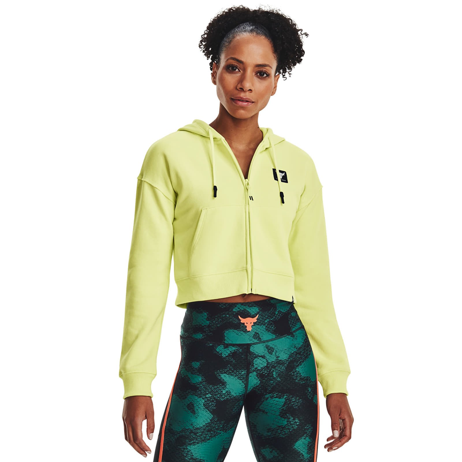 Hanorac Under Armour Project Rck Hw Terry Fz Green M