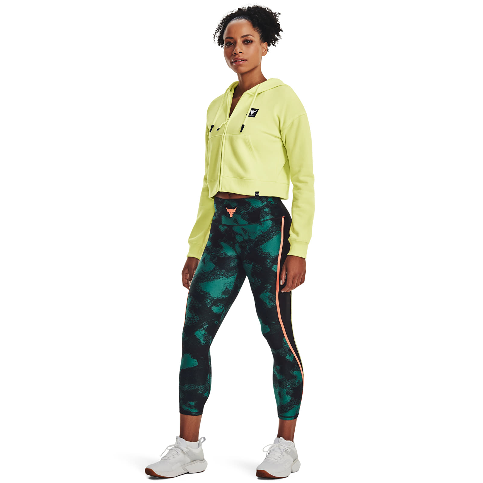 Hoodies and sweatshirts  Under Armour Project Rck Hw Terry Fz Green