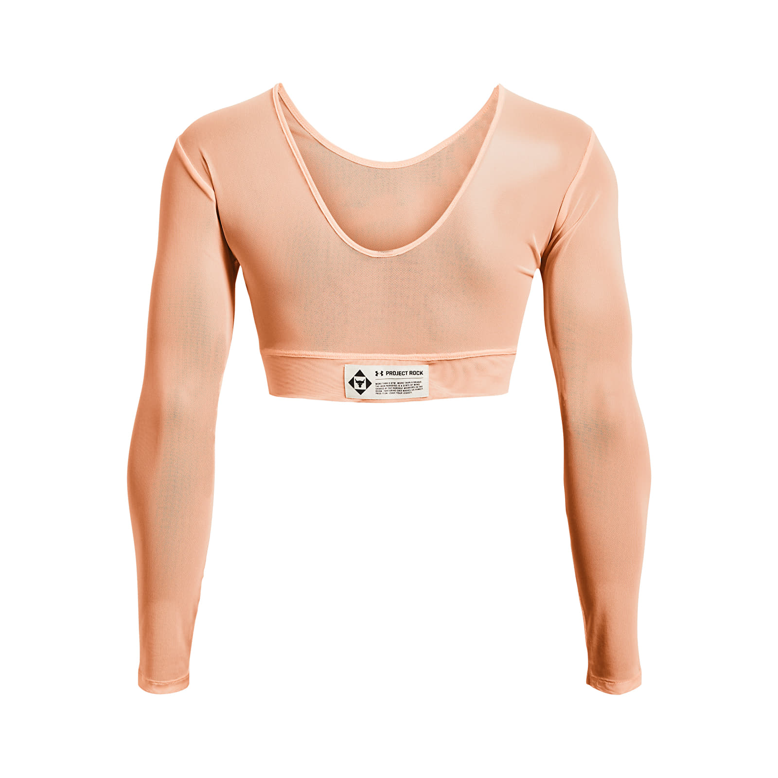 T-shirts Under Armour Project Rock Sheer Mesh Ls Orange