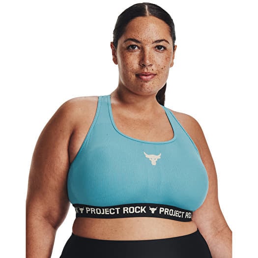 BH Under Armour Project Rock Crsbck Bra Tg Blue