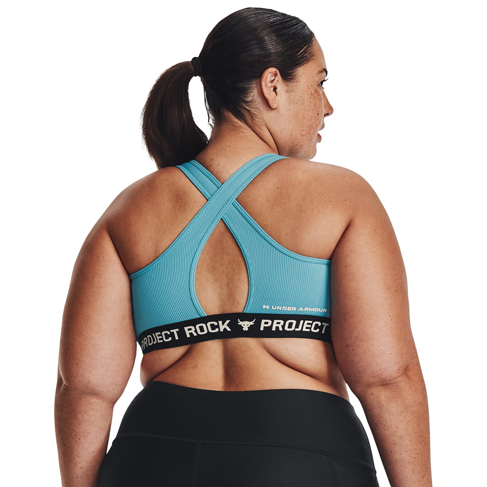 Bras Under Armour Project Rock Crsbck Bra Tg Blue