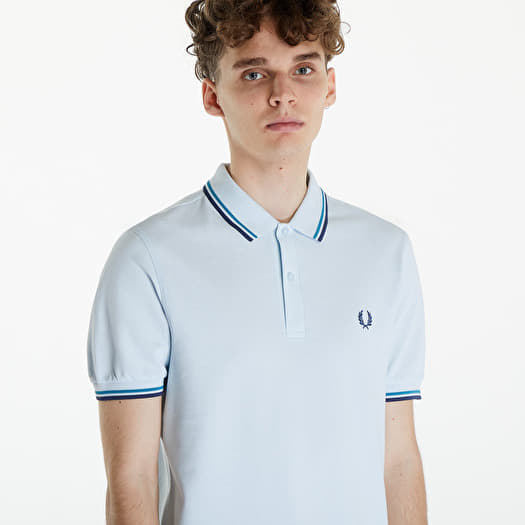 Light blue fred perry t shirt online