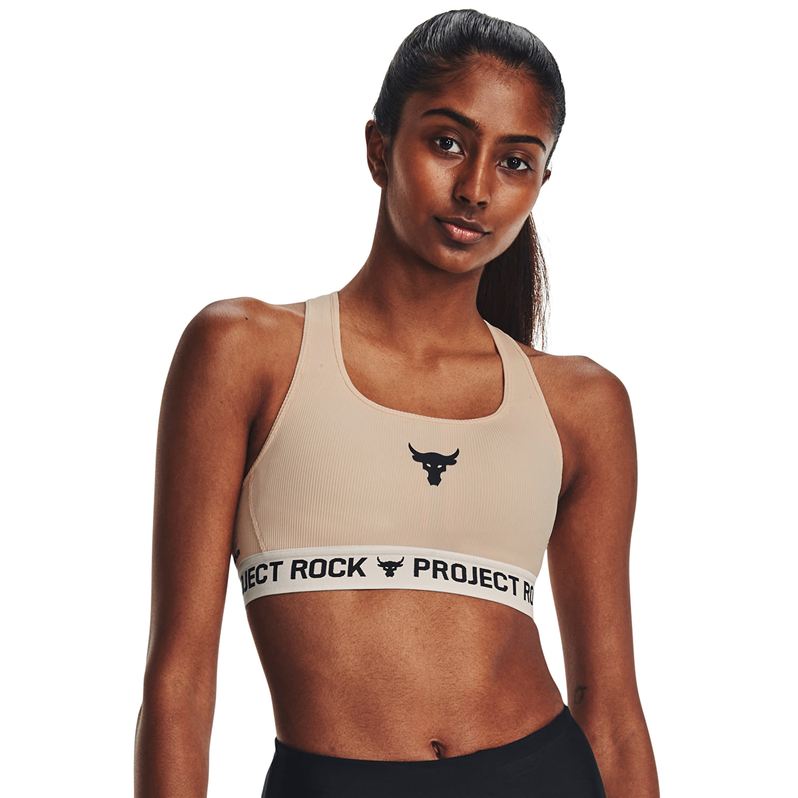 BH'er Under Armour Project Rock Crsbck Bra Tg Orange