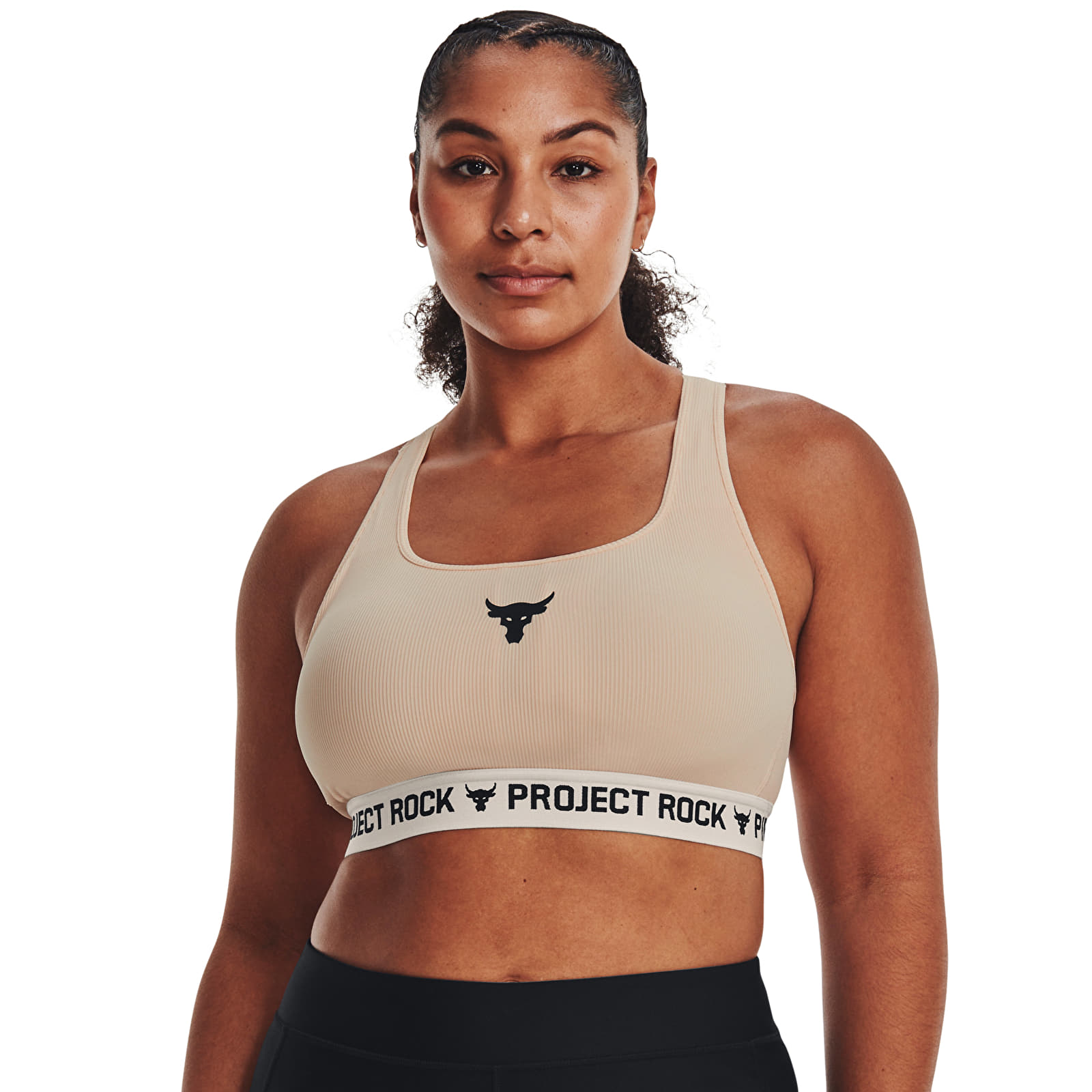 BH'er Under Armour Project Rock Crsbck Bra Tg Orange