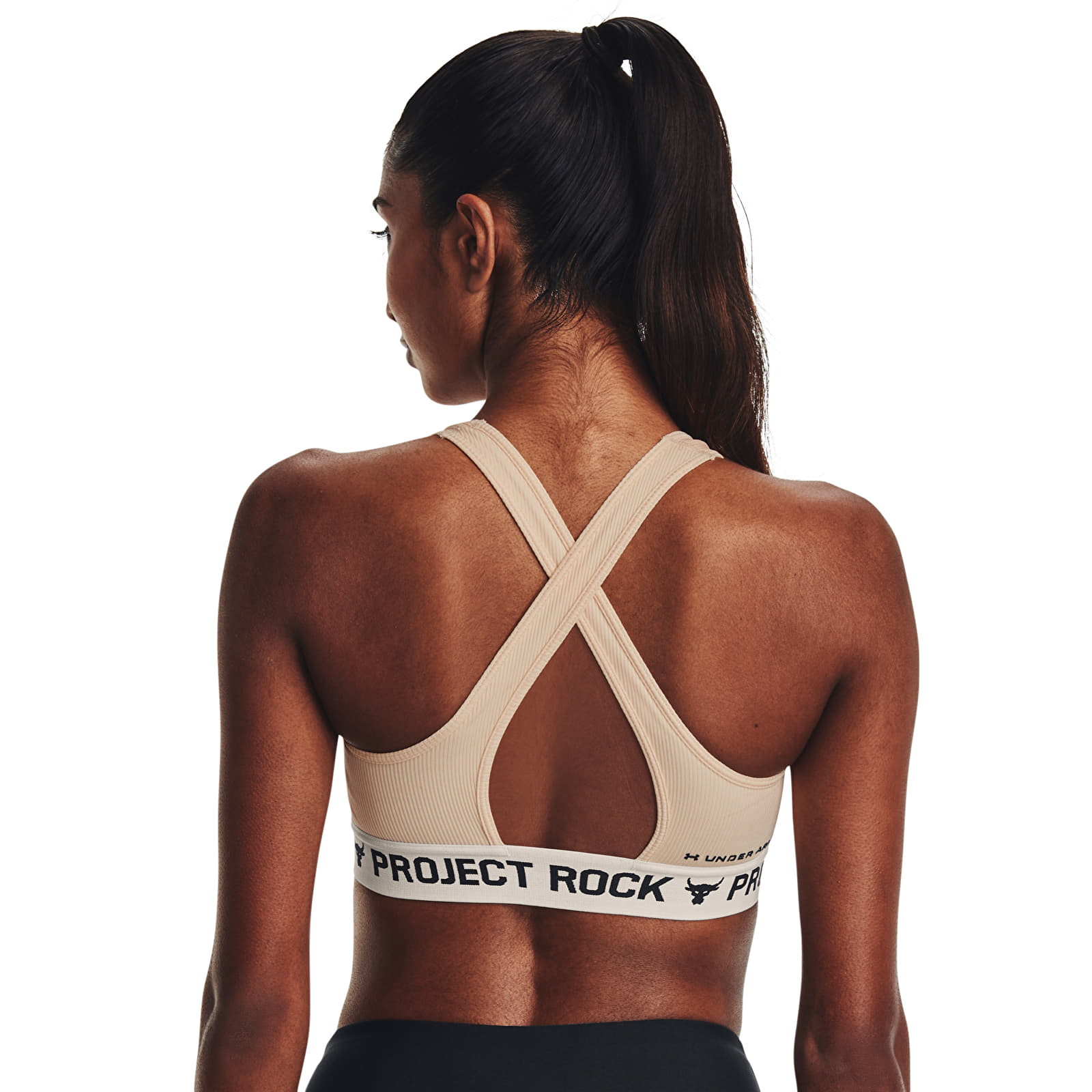 BH'er Under Armour Project Rock Crsbck Bra Tg Orange