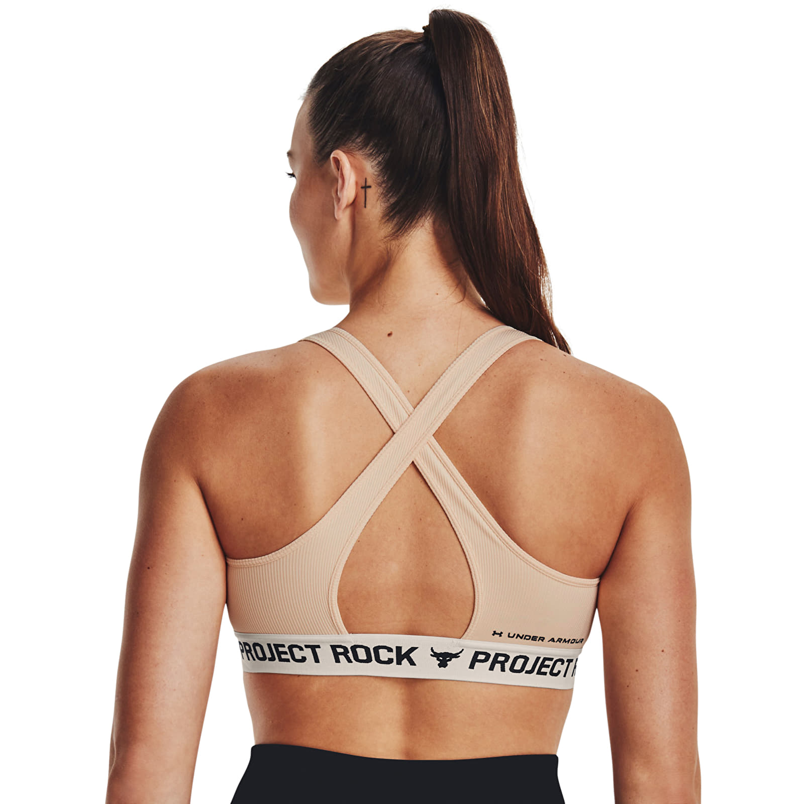 BH'er Under Armour Project Rock Crsbck Bra Tg Orange