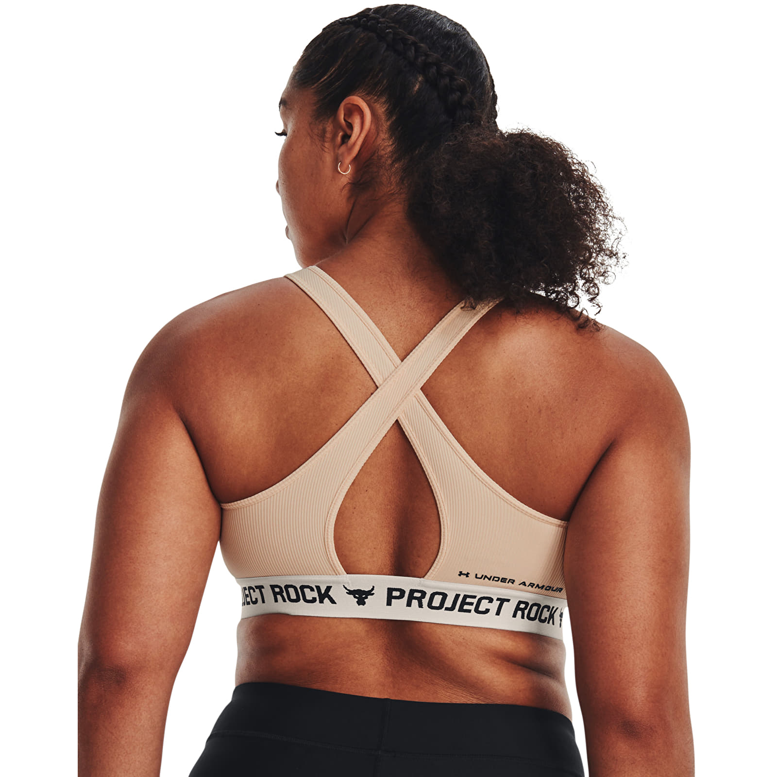 BH'er Under Armour Project Rock Crsbck Bra Tg Orange