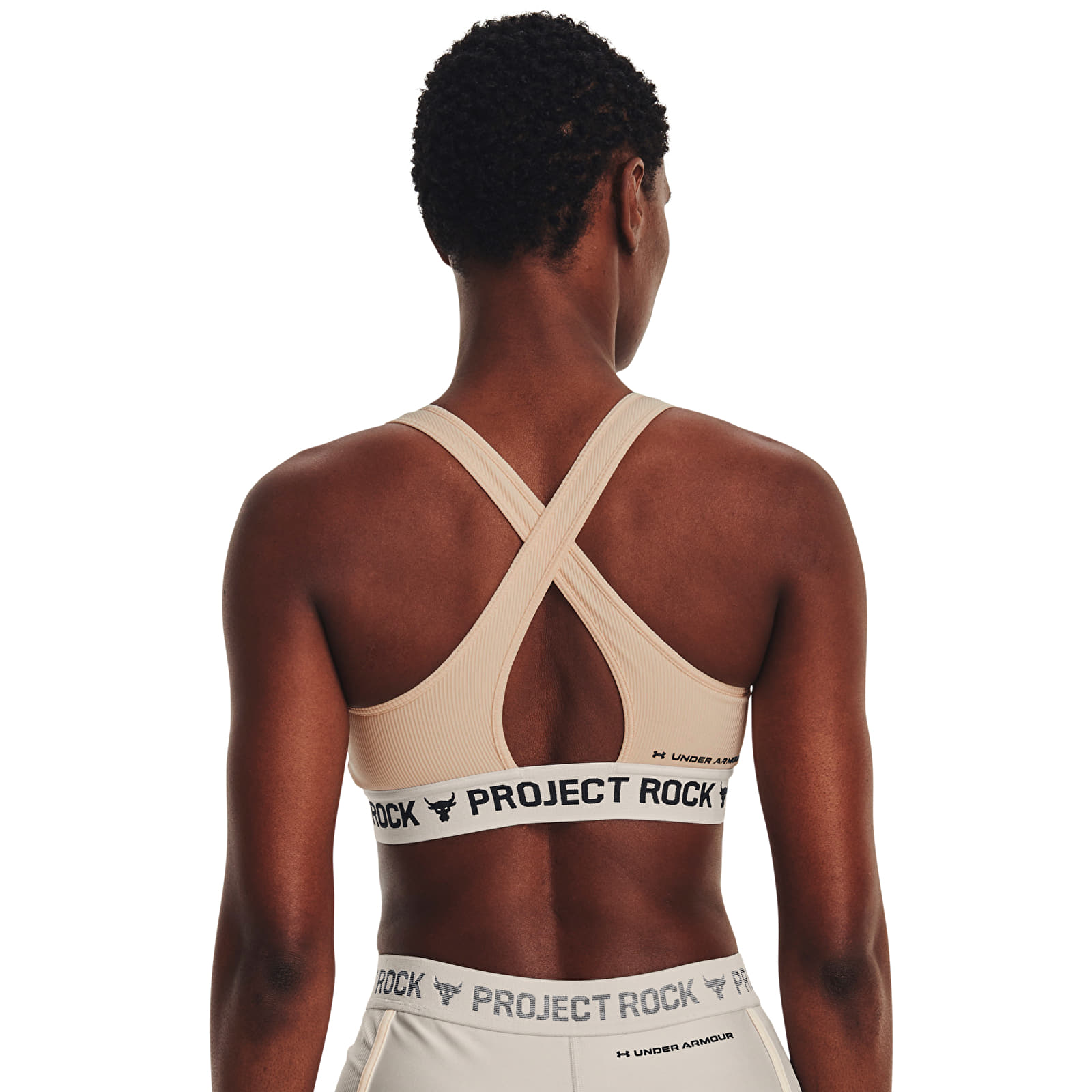 BH'er Under Armour Project Rock Crsbck Bra Tg Orange