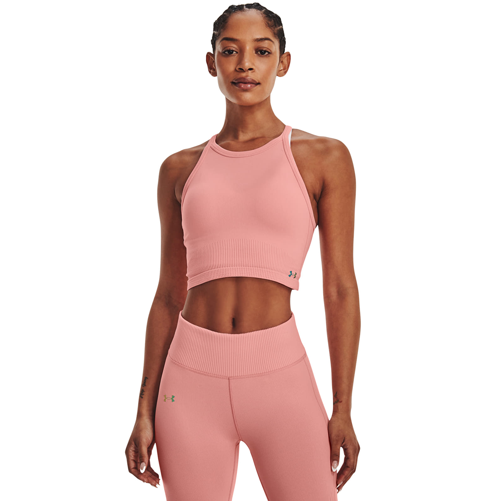 Camisetas de tirantes Under Armour Rush Seamless Tank Pink