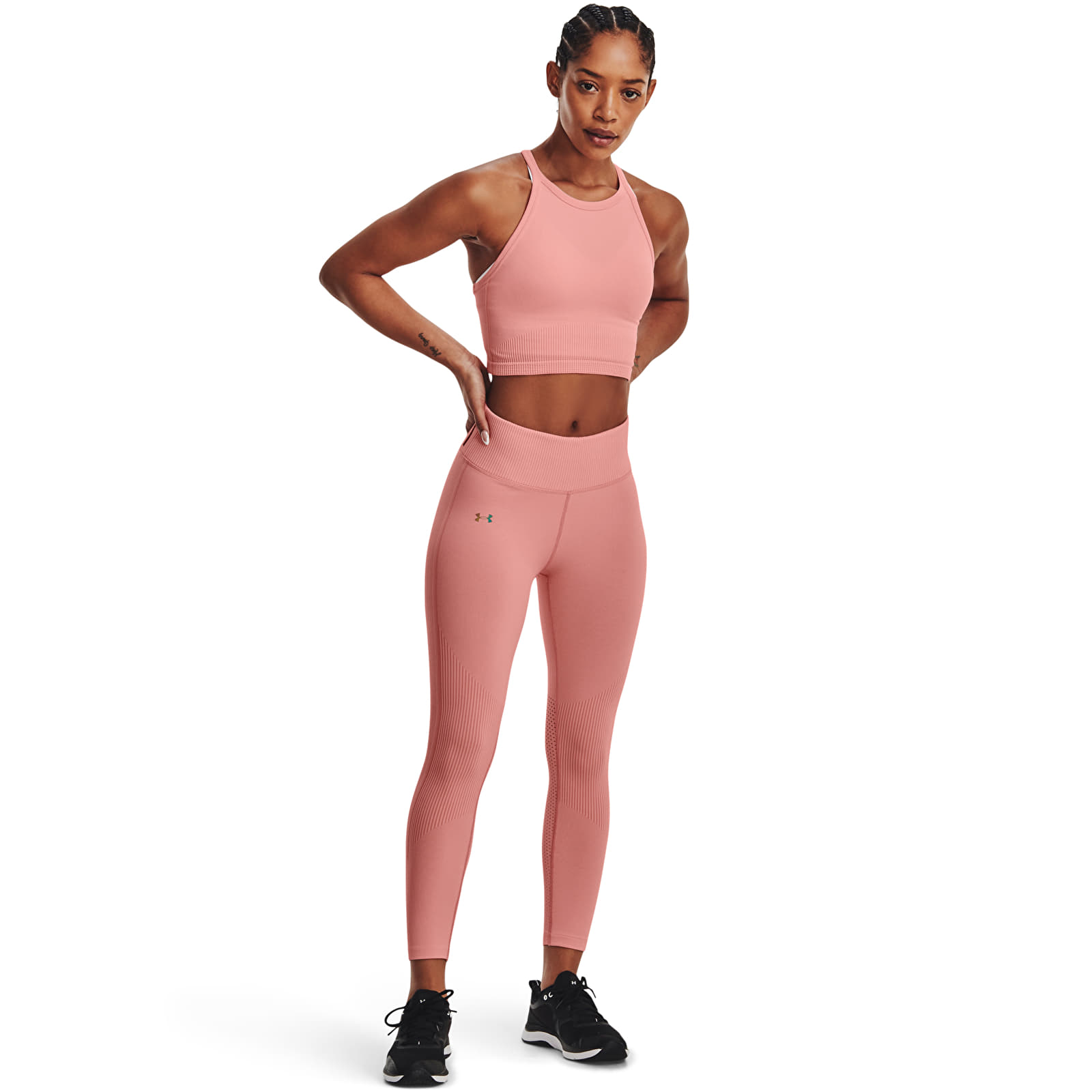 Camisetas de tirantes Under Armour Rush Seamless Tank Pink