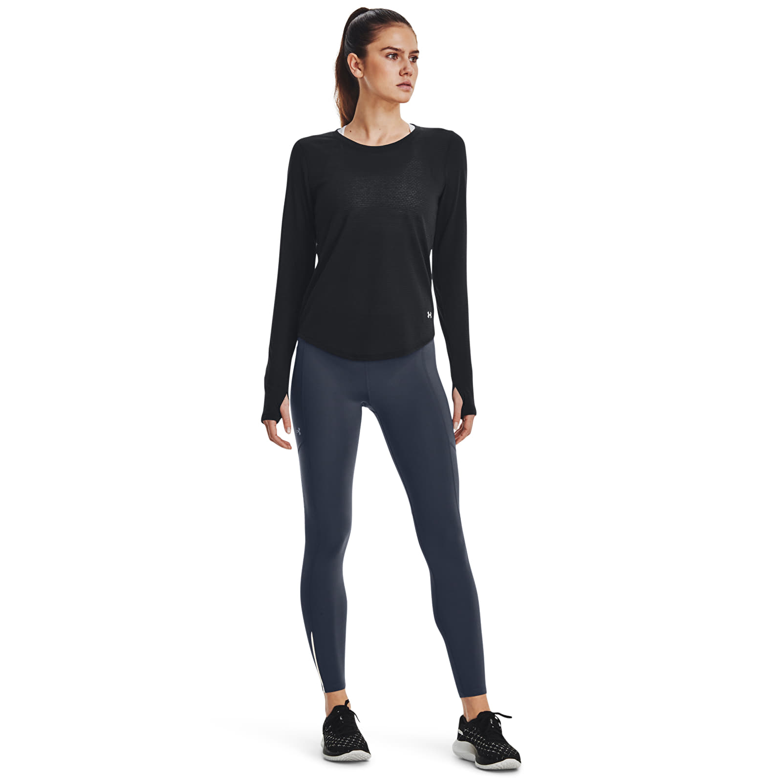 majice kratkih rukava Under Armour Streaker Longsleeve Black