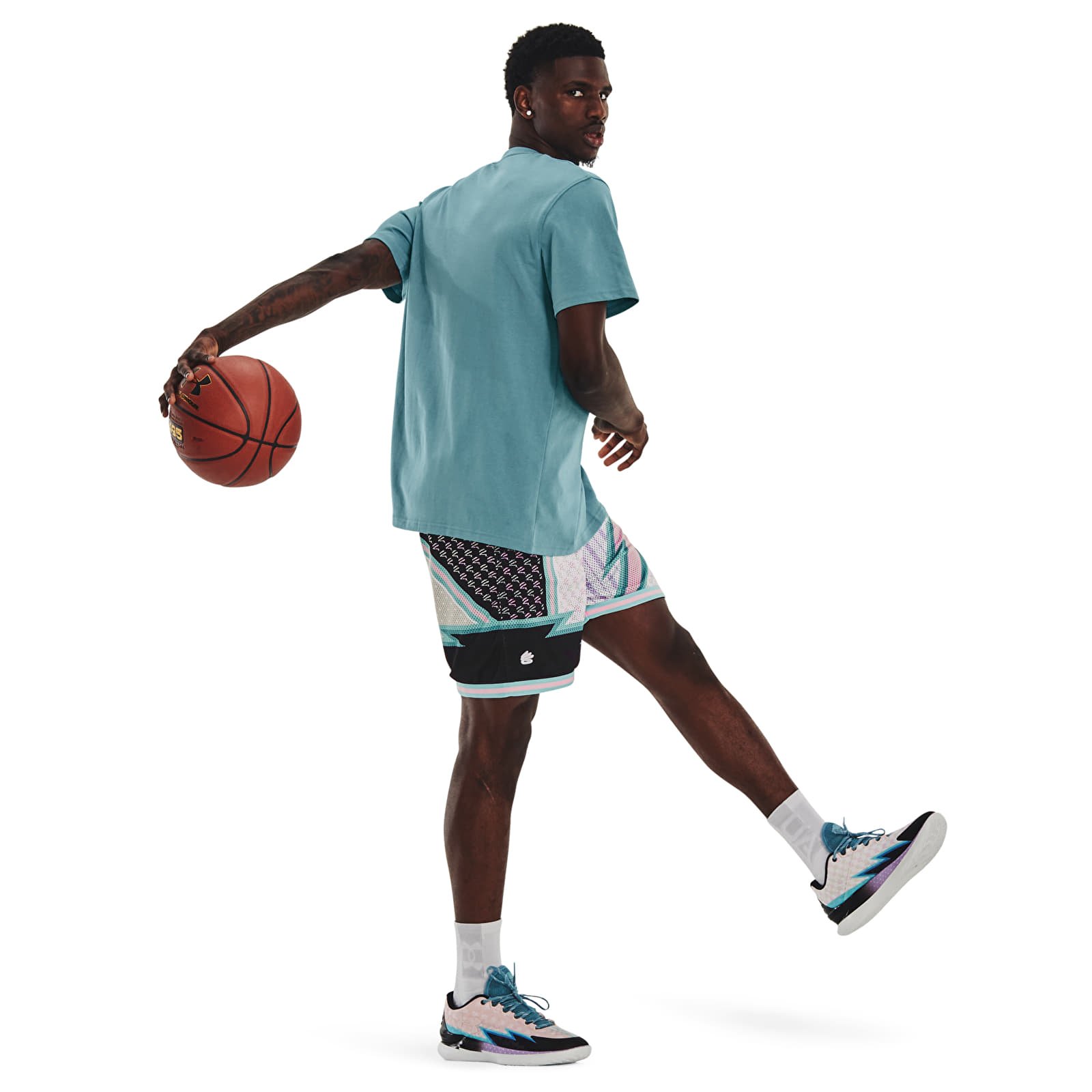 Pantalones cortos Under Armour Curry Draft Day 8In Short White