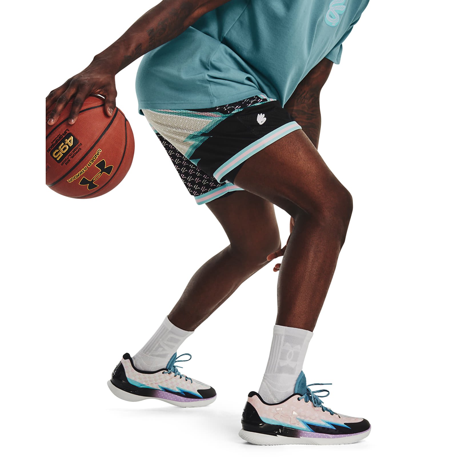 Pantalones cortos Under Armour Curry Draft Day 8In Short White