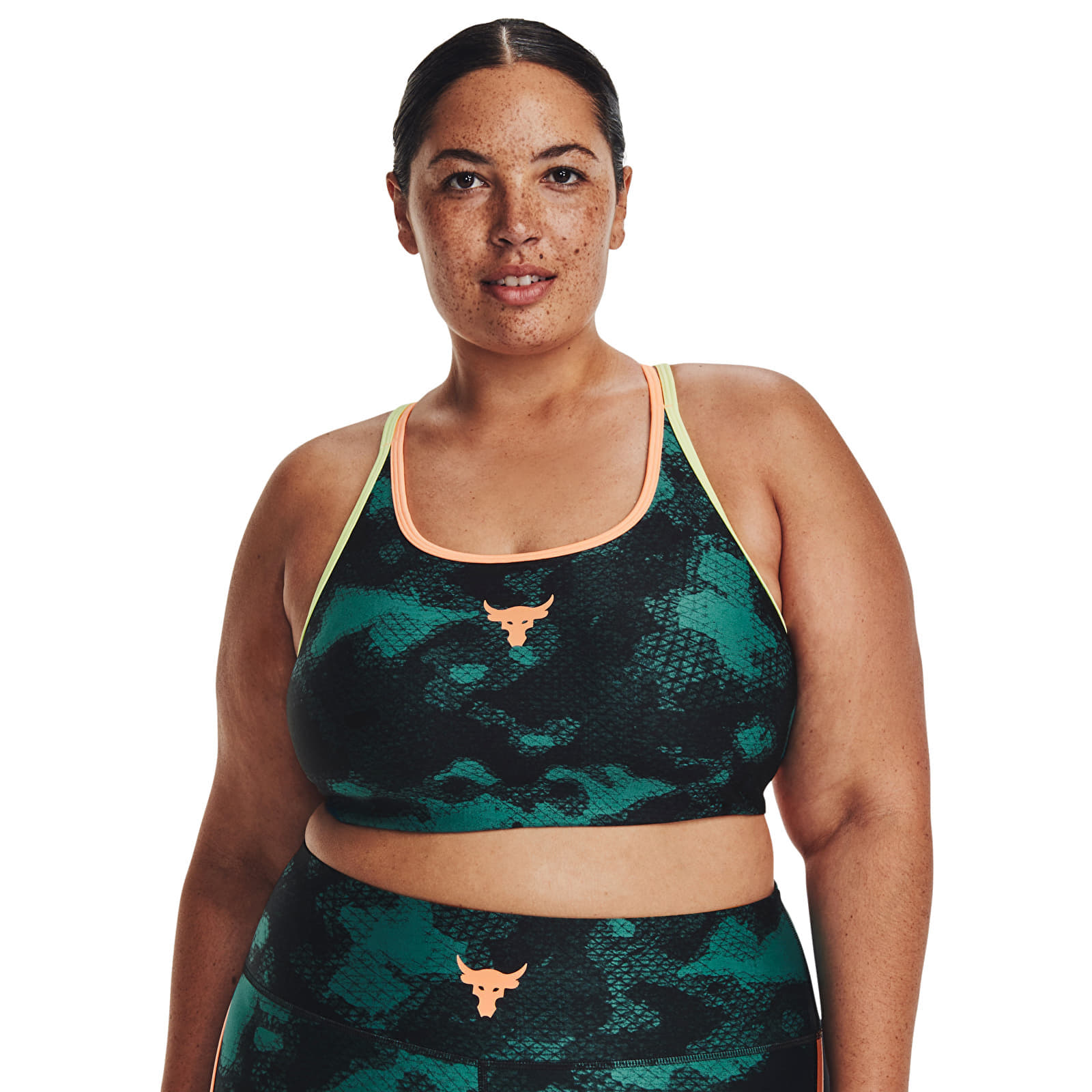 BH Under Armour Project Rck Crsbck Pt Bra Fam Green XS