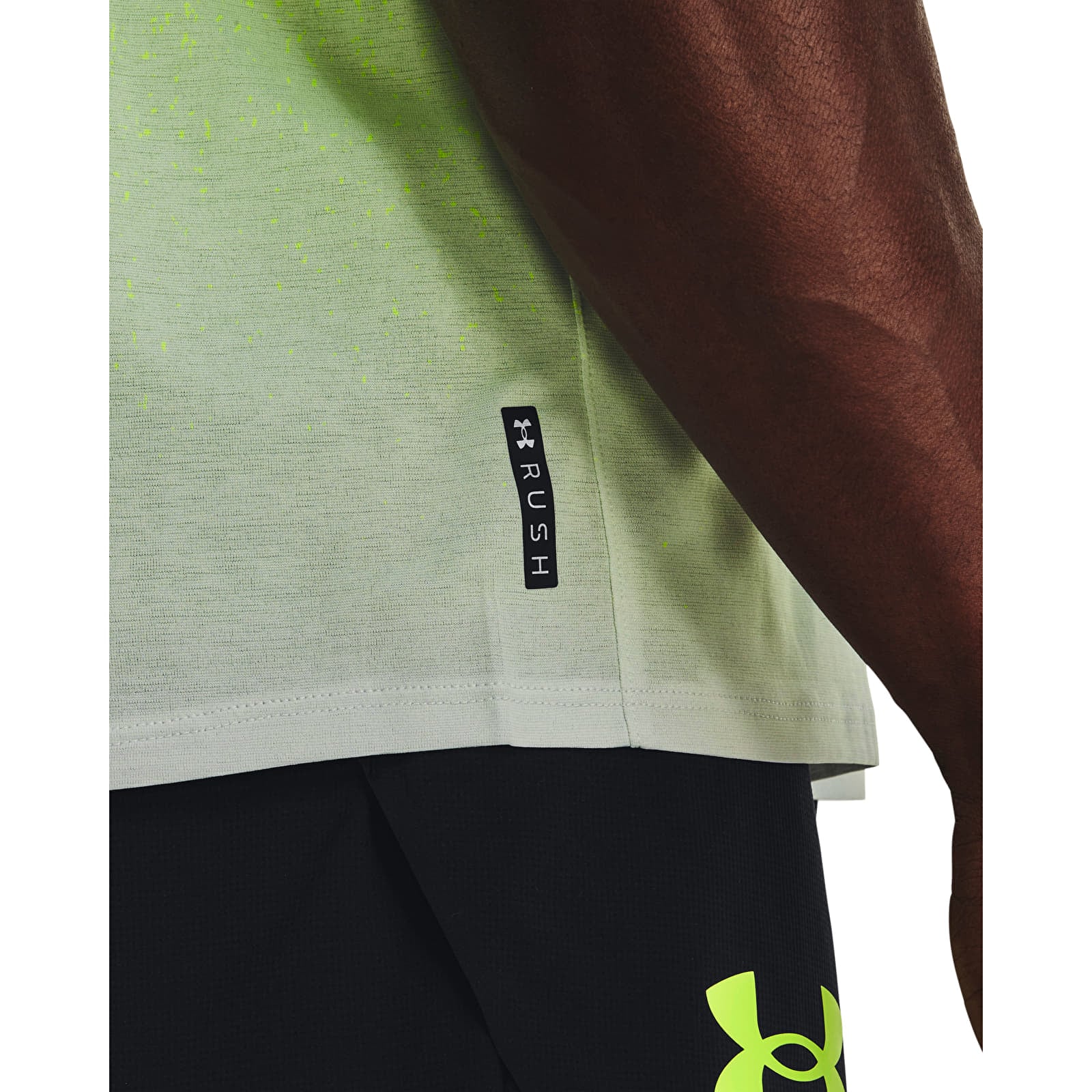 Shortsid Under Armour Rush Cicada Shortsleeve Green