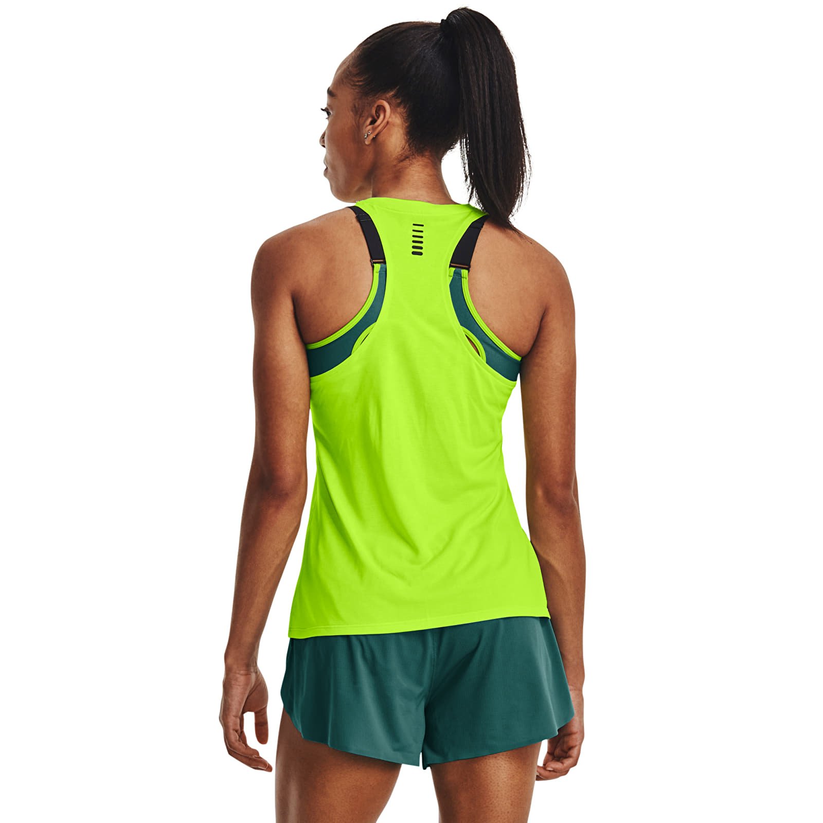 Tank tops Under Armour Rush Cicada Singlet Green