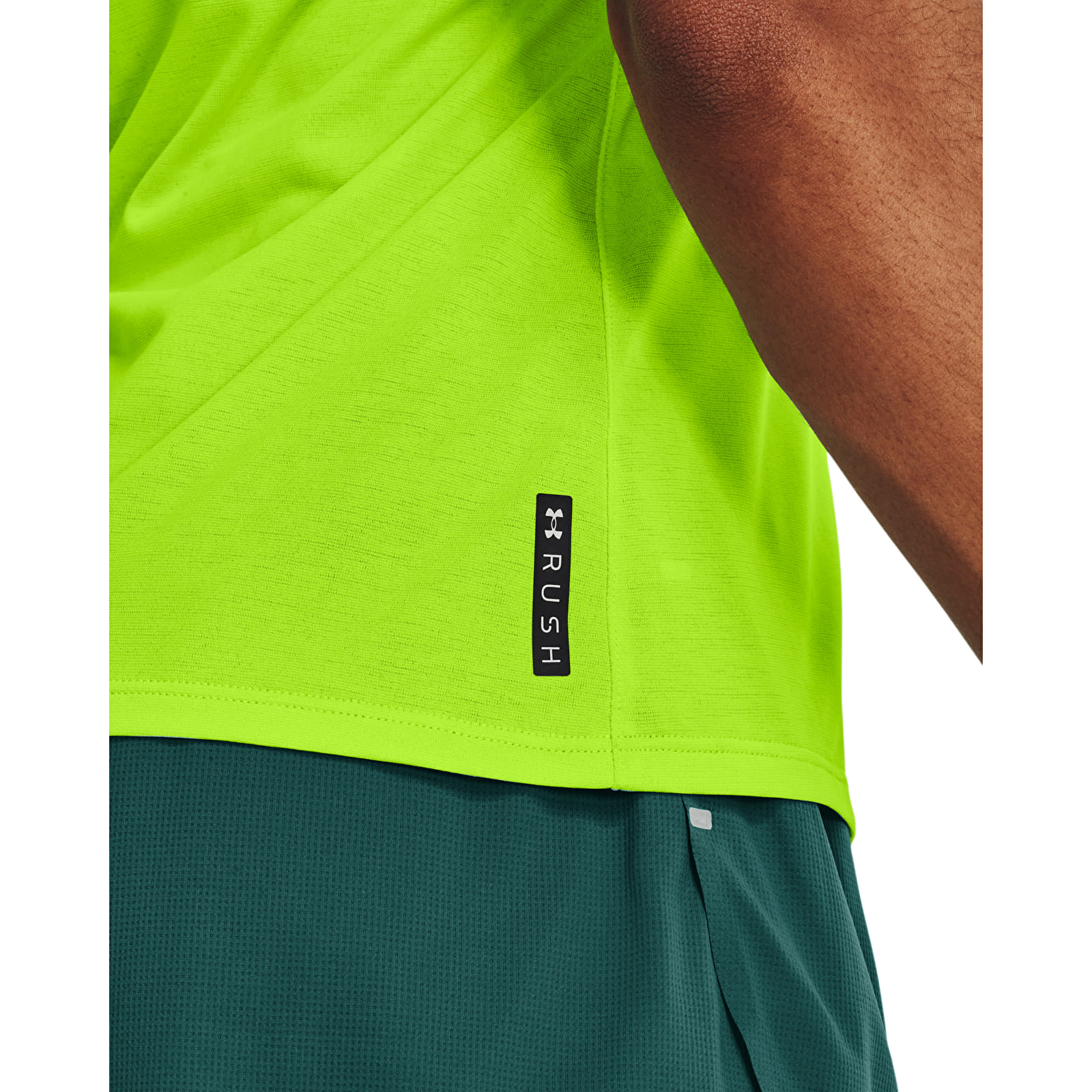 Tank tops Under Armour Rush Cicada Singlet Green