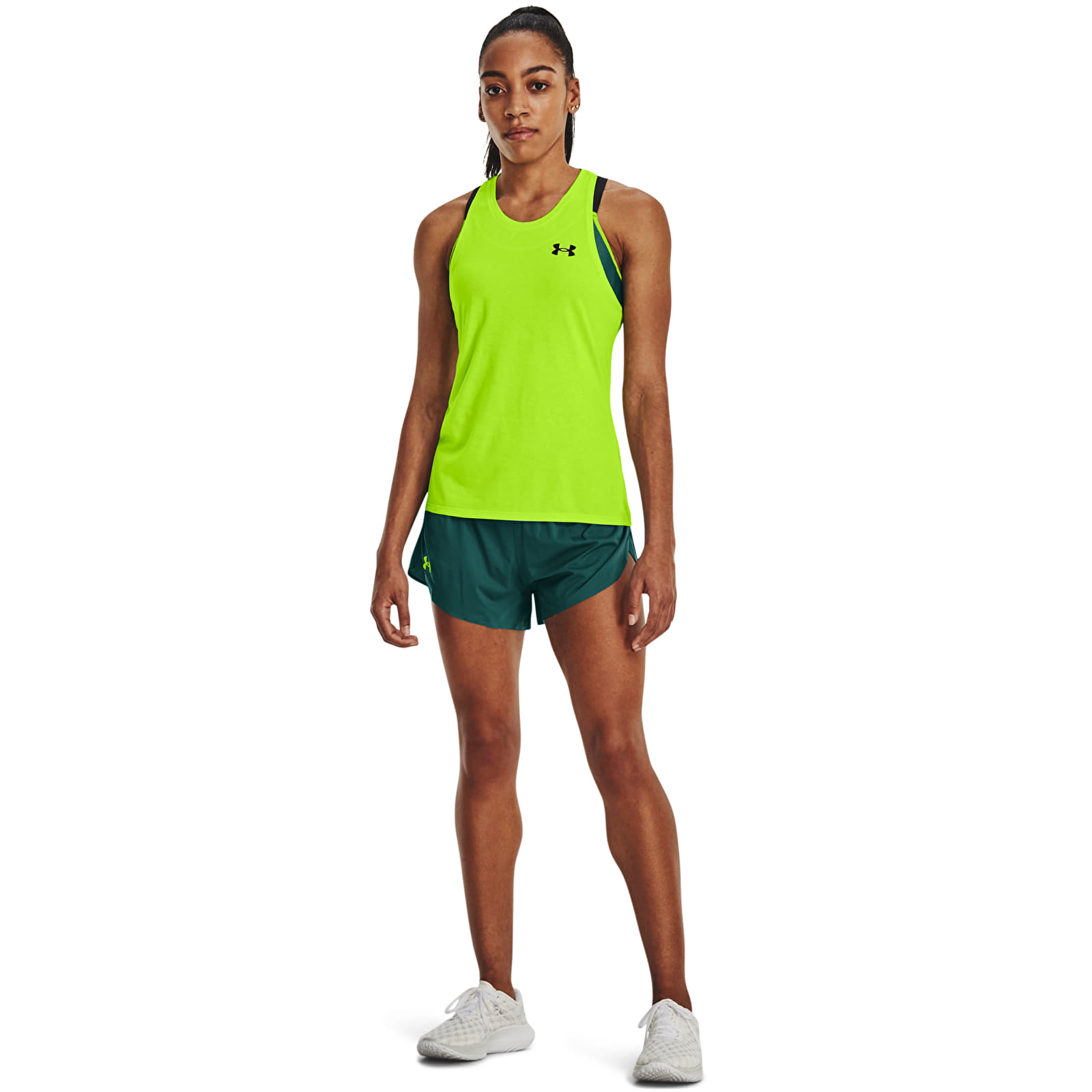 Tank tops Under Armour Rush Cicada Singlet Green