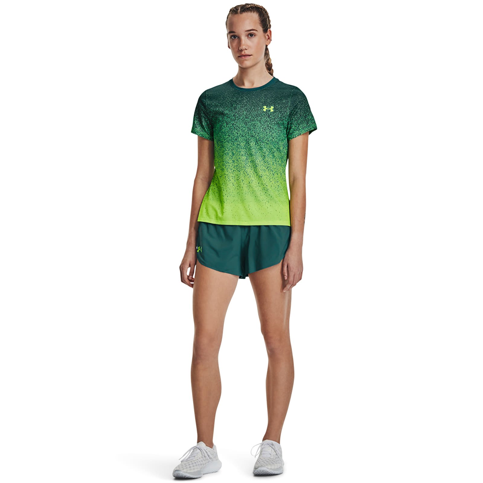 Shorts Under Armour Rush Cicada Shortsleeve Green