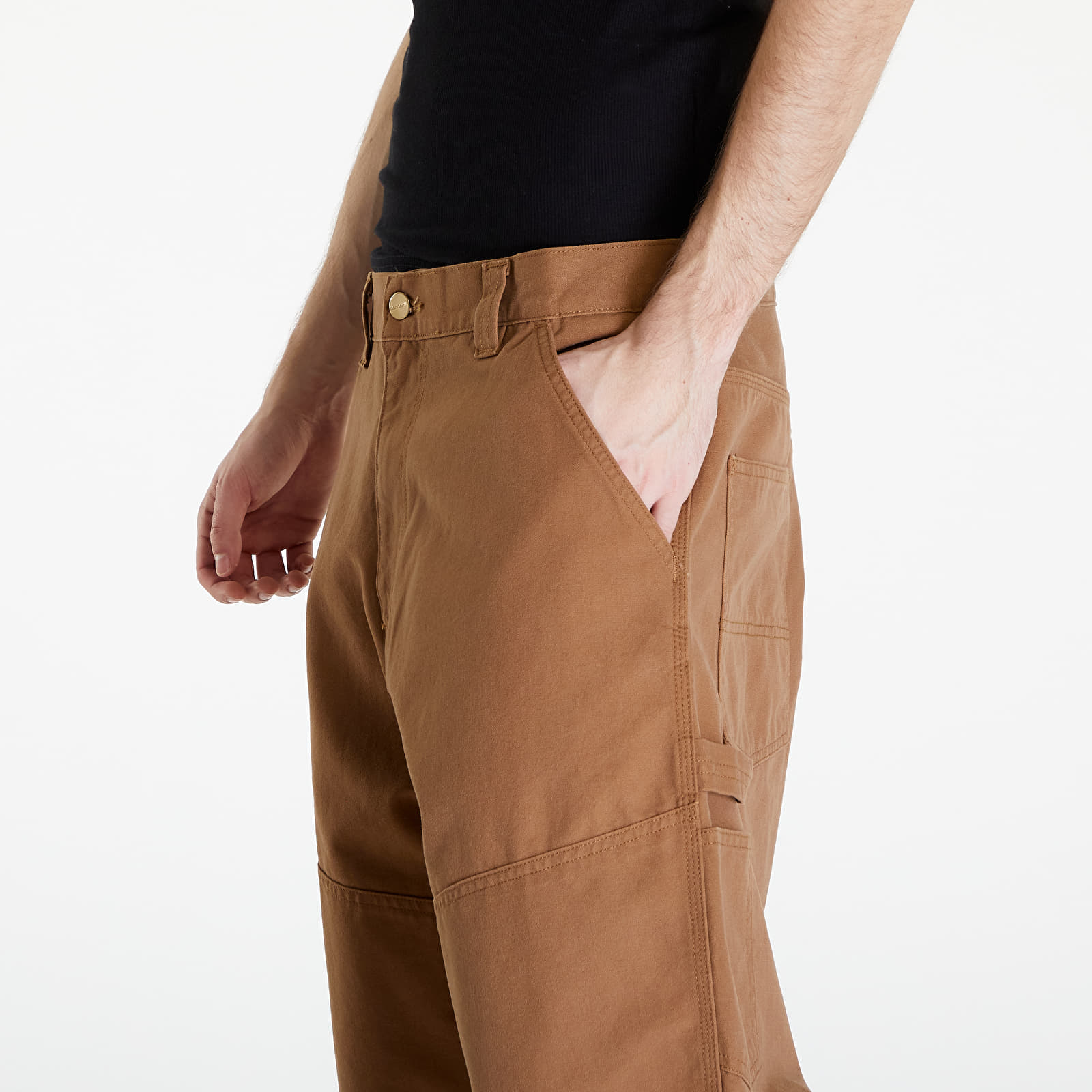 Jeans and trousers Carhartt WIP Wide Panel Pant Hamilton Brown Rinsed